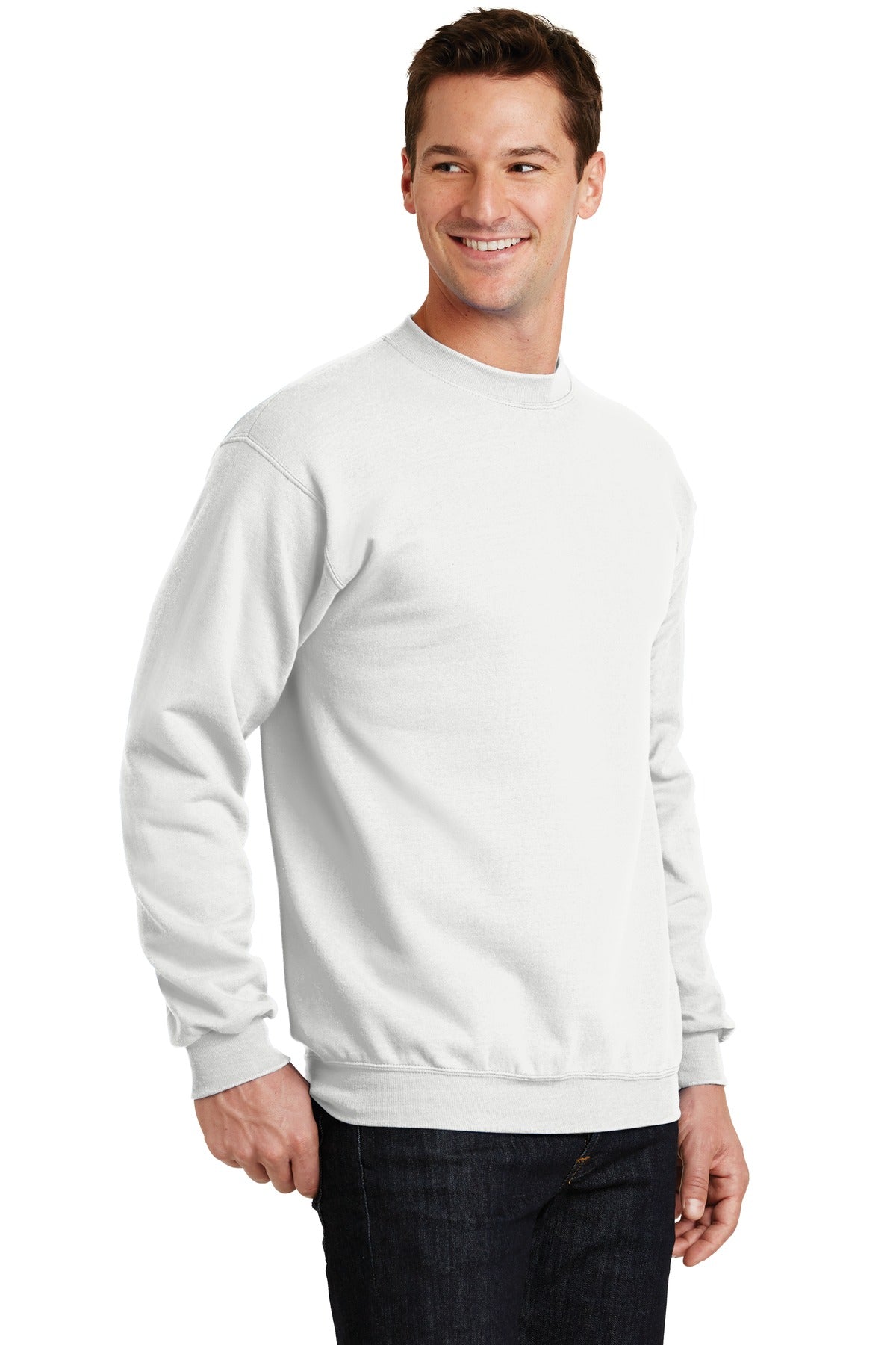 White Port & Co Core Fleece Crewneck Sweatshirt. PC78