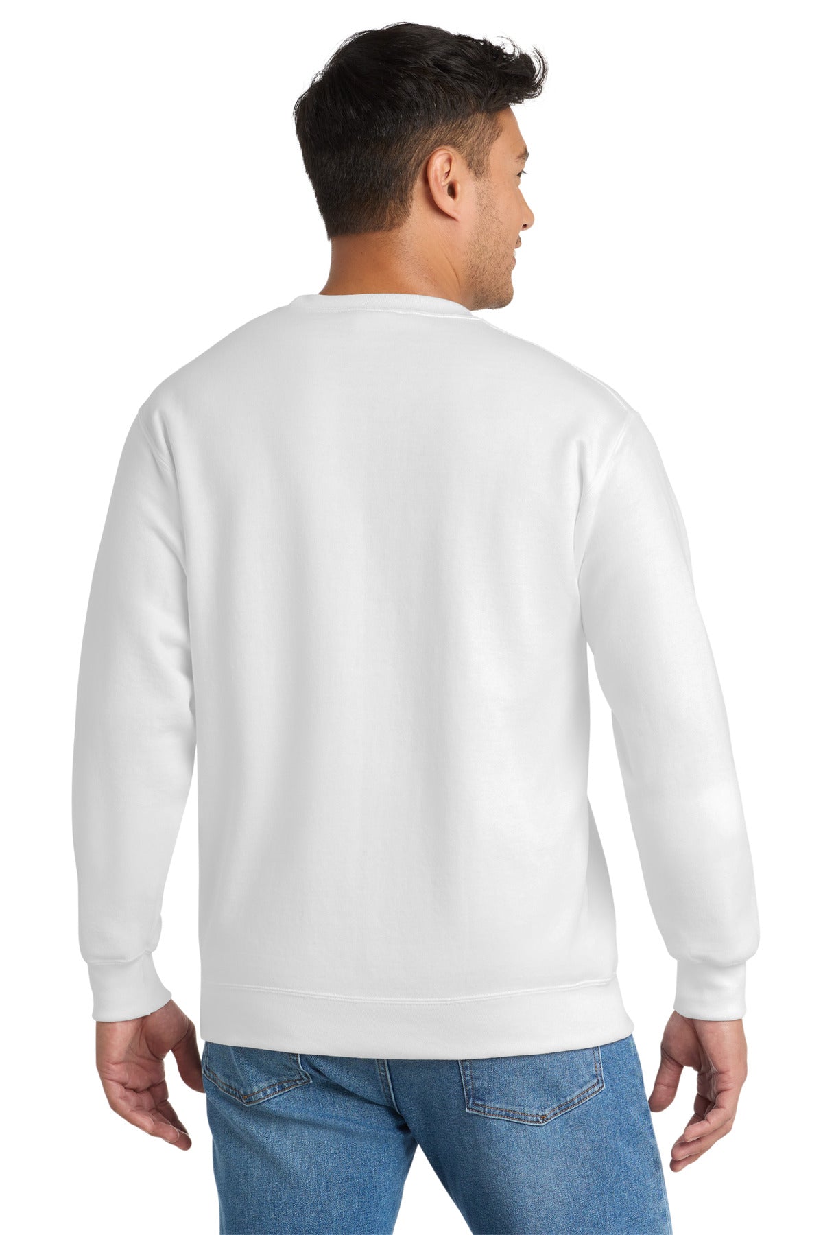 White Port & Co Essential Fleece Crewneck Sweatshirt. PC90