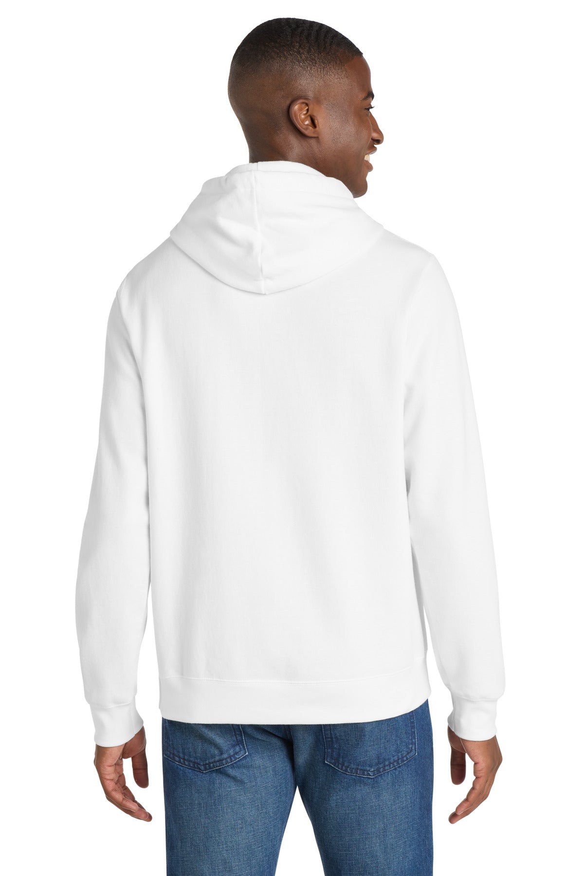 White Port & Co Fan Favorite Fleece Pullover Hooded Sweatshirt. PC850H