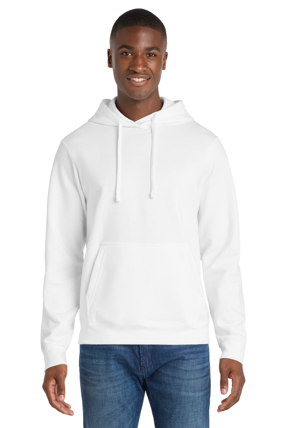 White Port & Co Fan Favorite Fleece Pullover Hooded Sweatshirt. PC850H