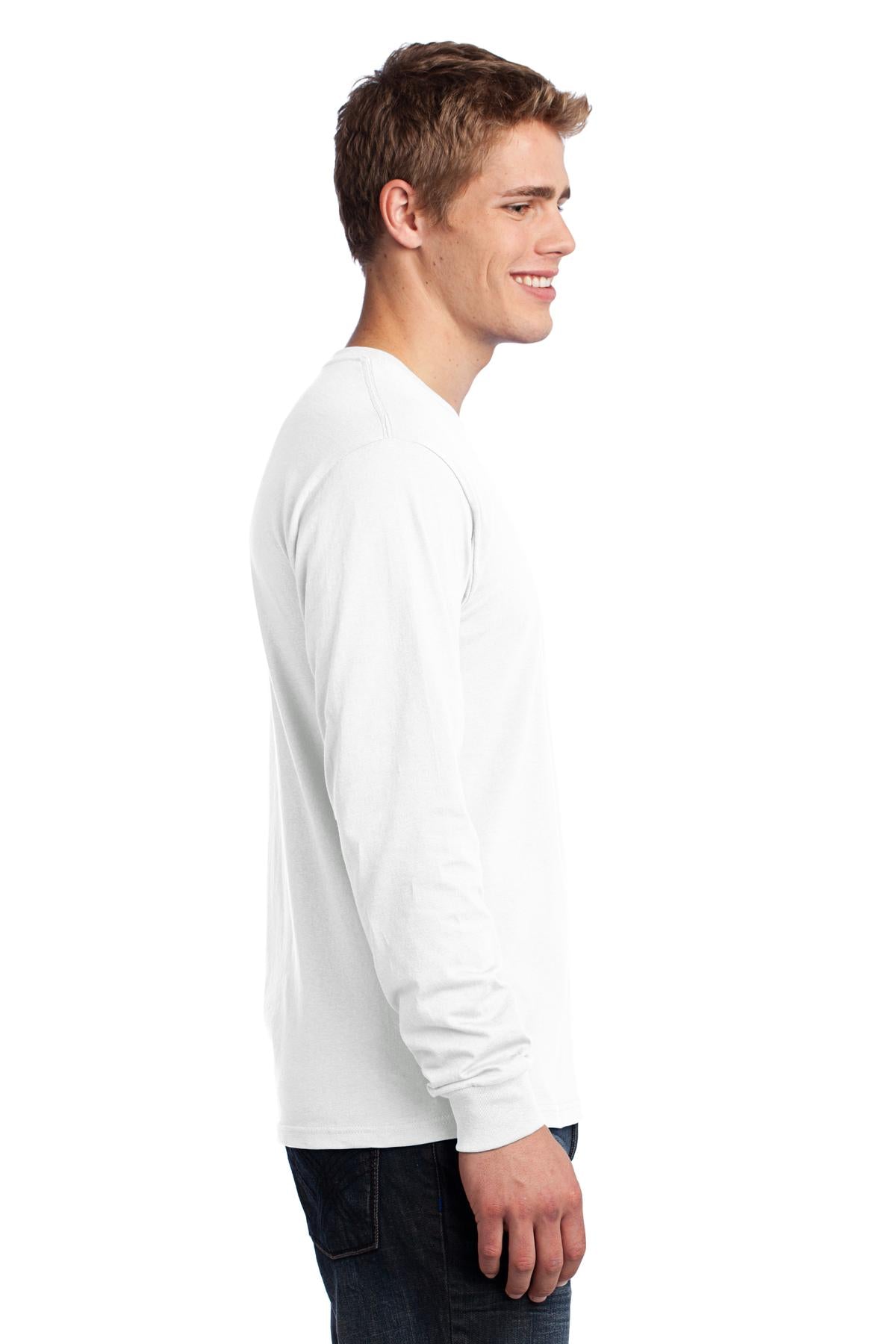 White Port & Co Long Sleeve Core Cotton Tee. PC54LS