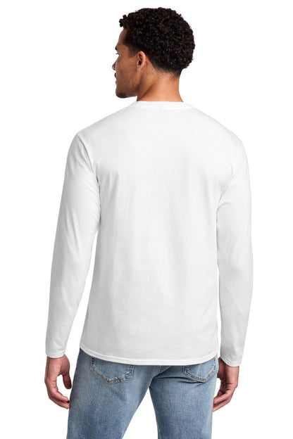 White Port & Co Long Sleeve Fan Favorite Tee. PC450LS