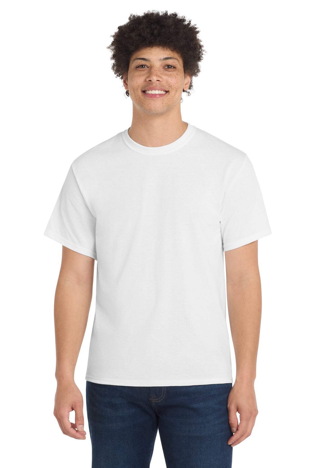 White Port & Co Tall Core Blend Tee. PC55T