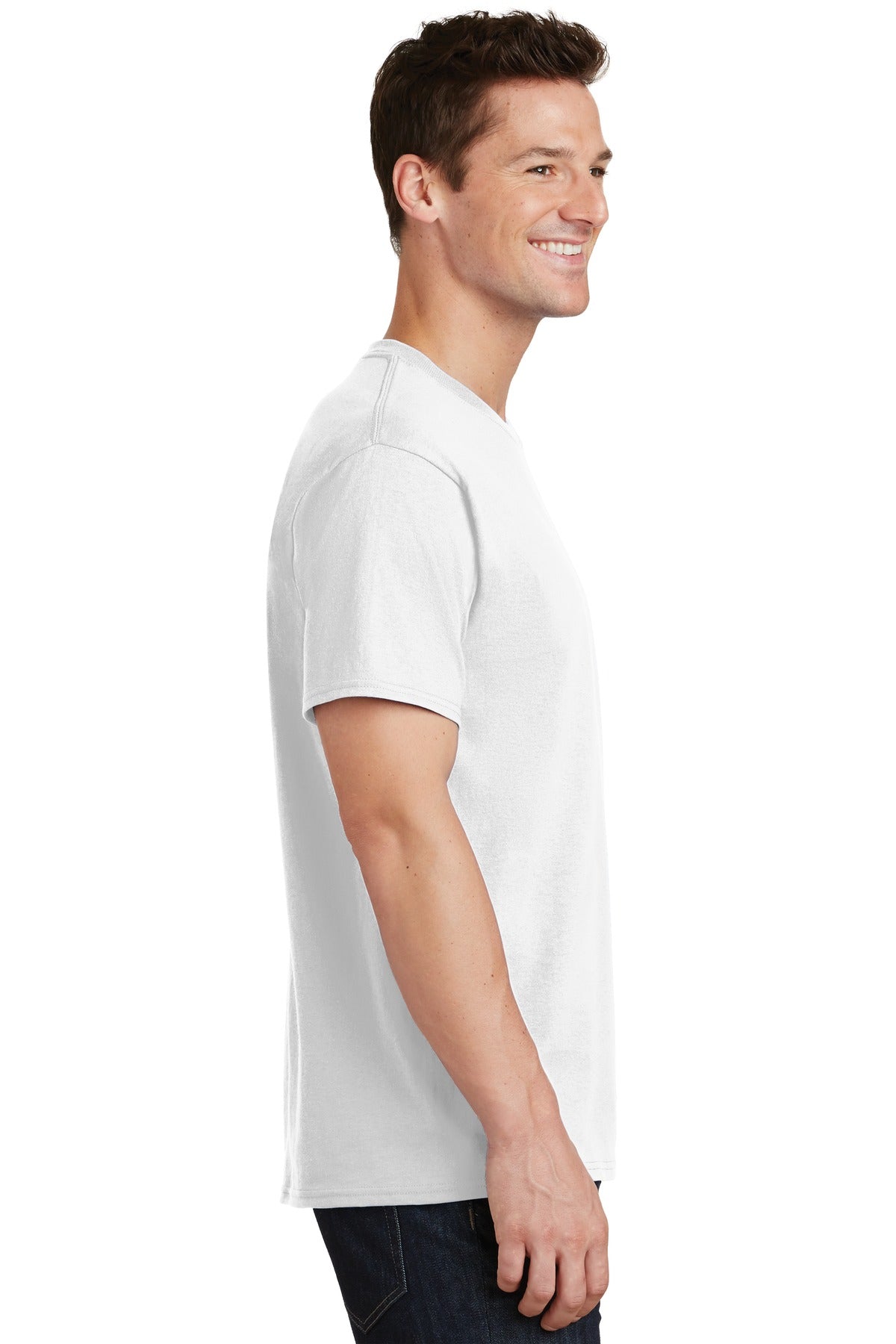 White Port & Co Tall Core Cotton Tee PC54T
