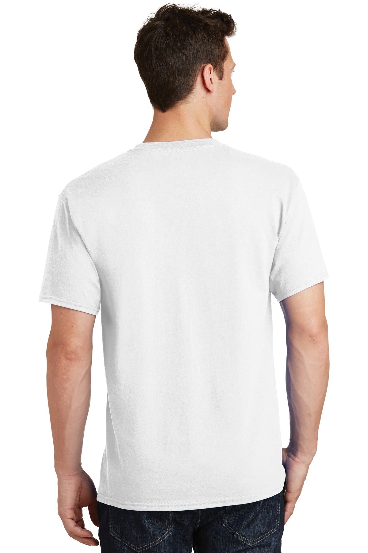 White Port & Co Tall Core Cotton Tee PC54T
