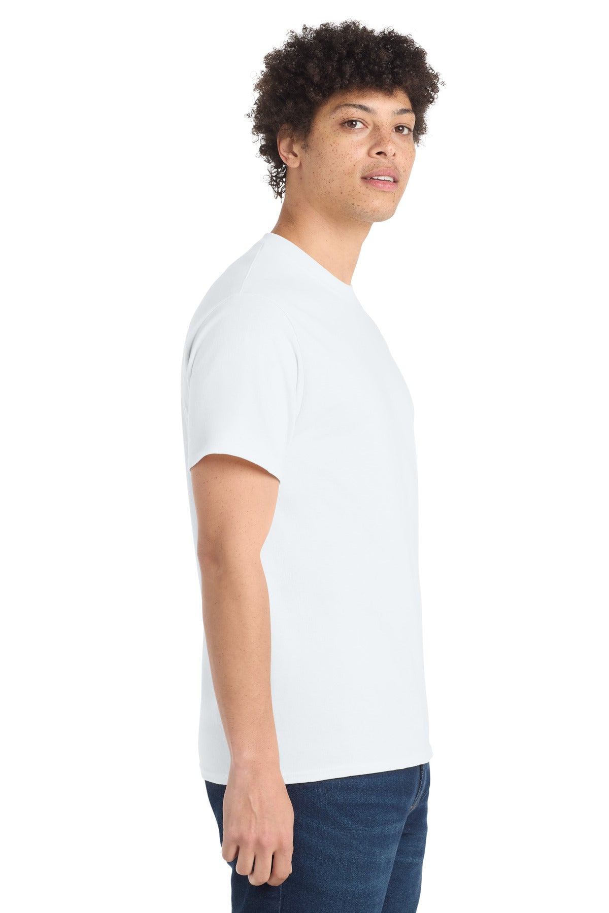 White Port & Co Tall Core Cotton Tee PC54T
