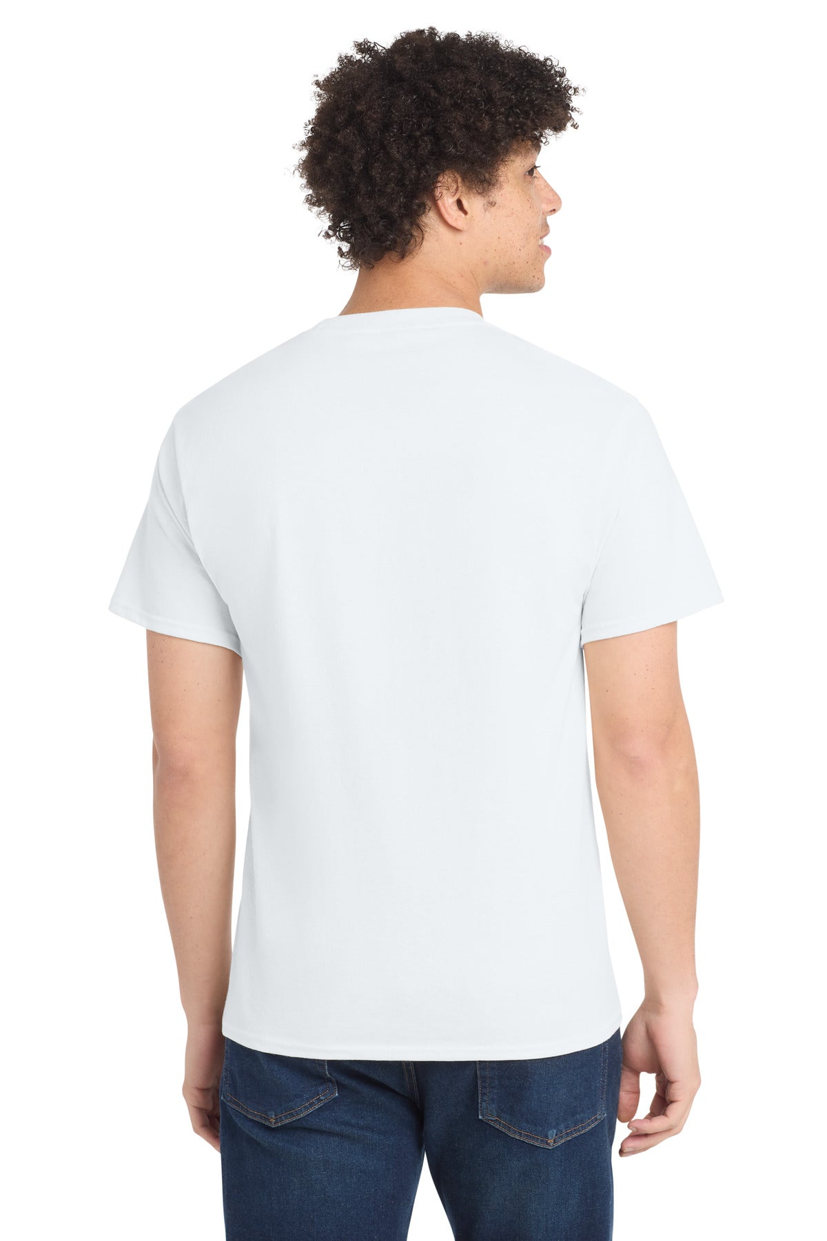 White Port & Co Tall Core Cotton Tee PC54T