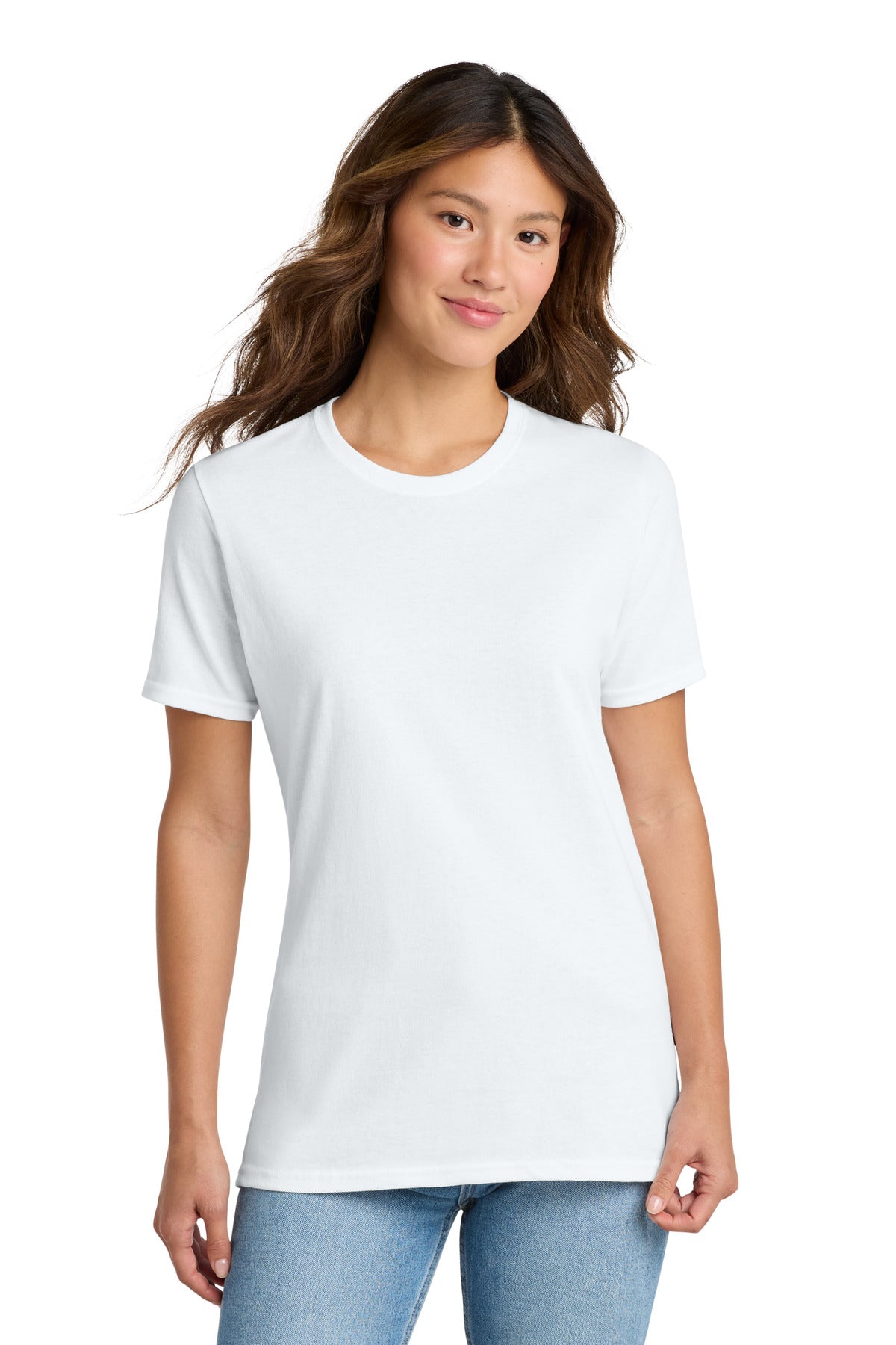 White Port & Co Women's Core Cotton Tee. LPC54