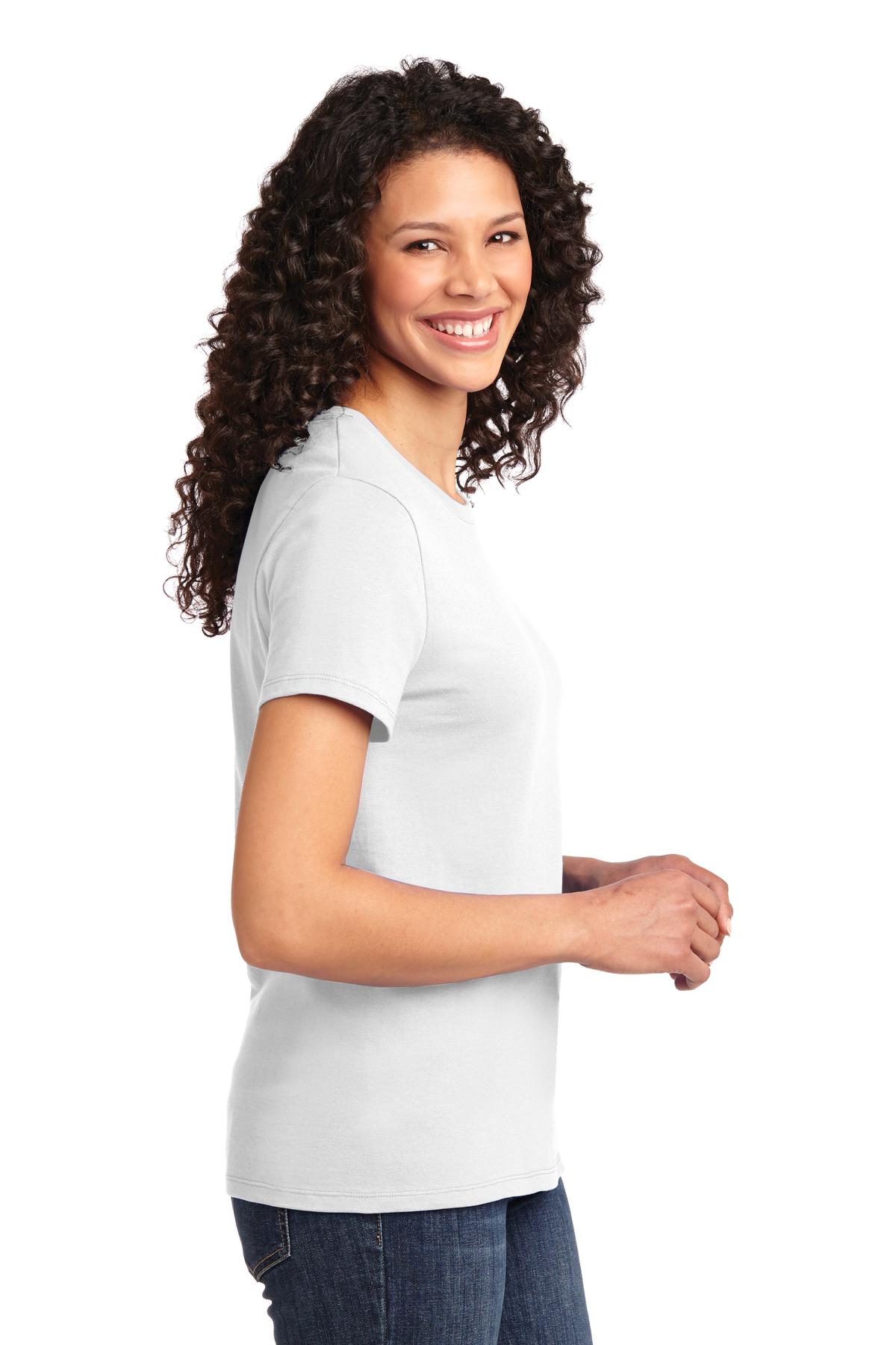 White Port & Co Women's Essential Tee. LPC61