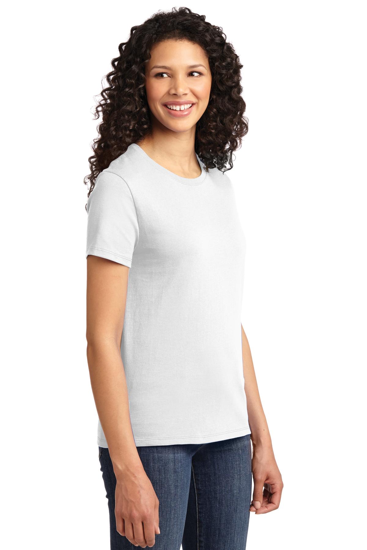 White Port & Co Women's Essential Tee. LPC61