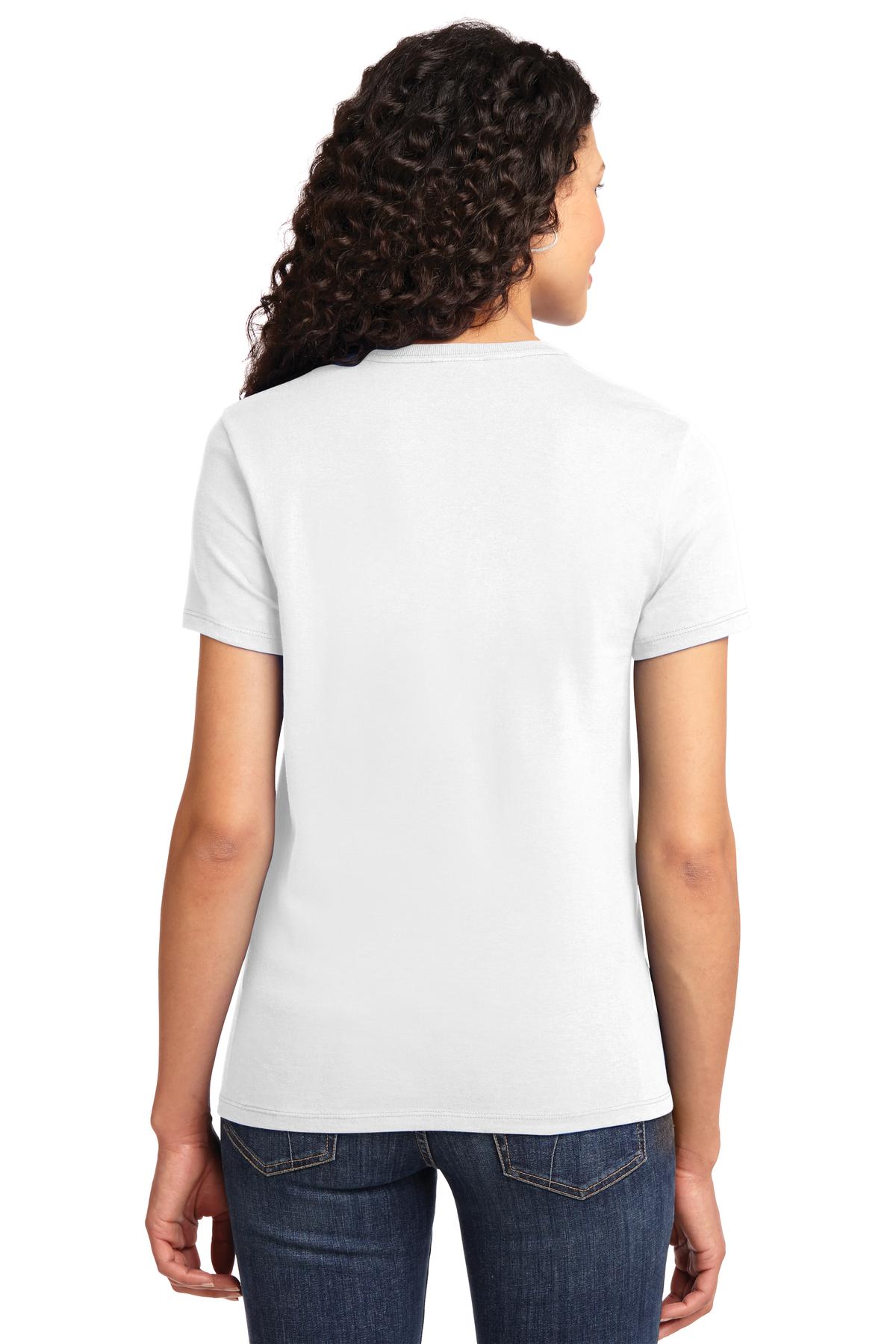 White Port & Co Women's Essential Tee. LPC61