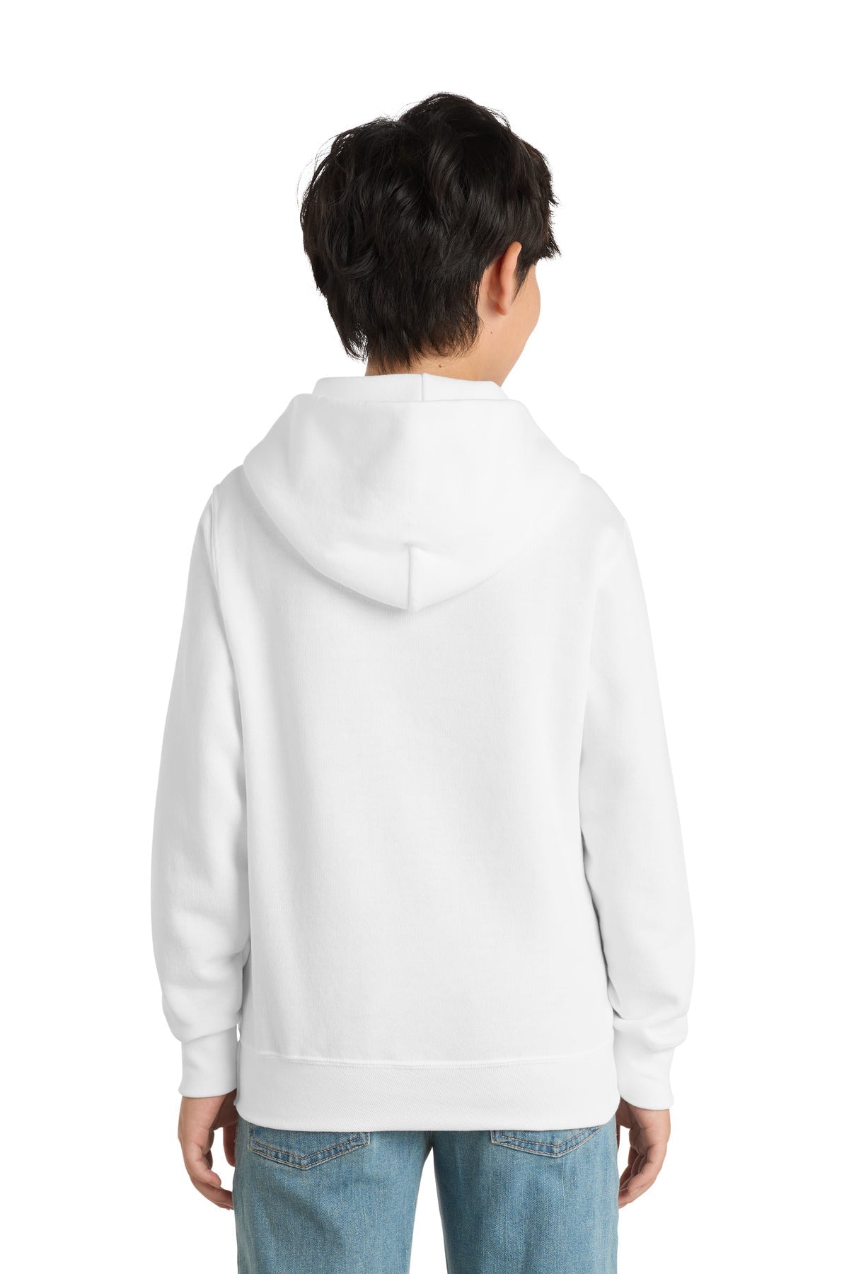 White Port & Co Youth Core Fleece Pullover Hooded Sweatshirt. PC90YH