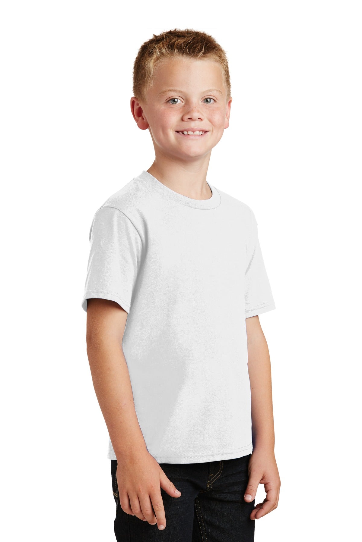 White Port & Co Youth Fan Favorite Tee. PC450Y