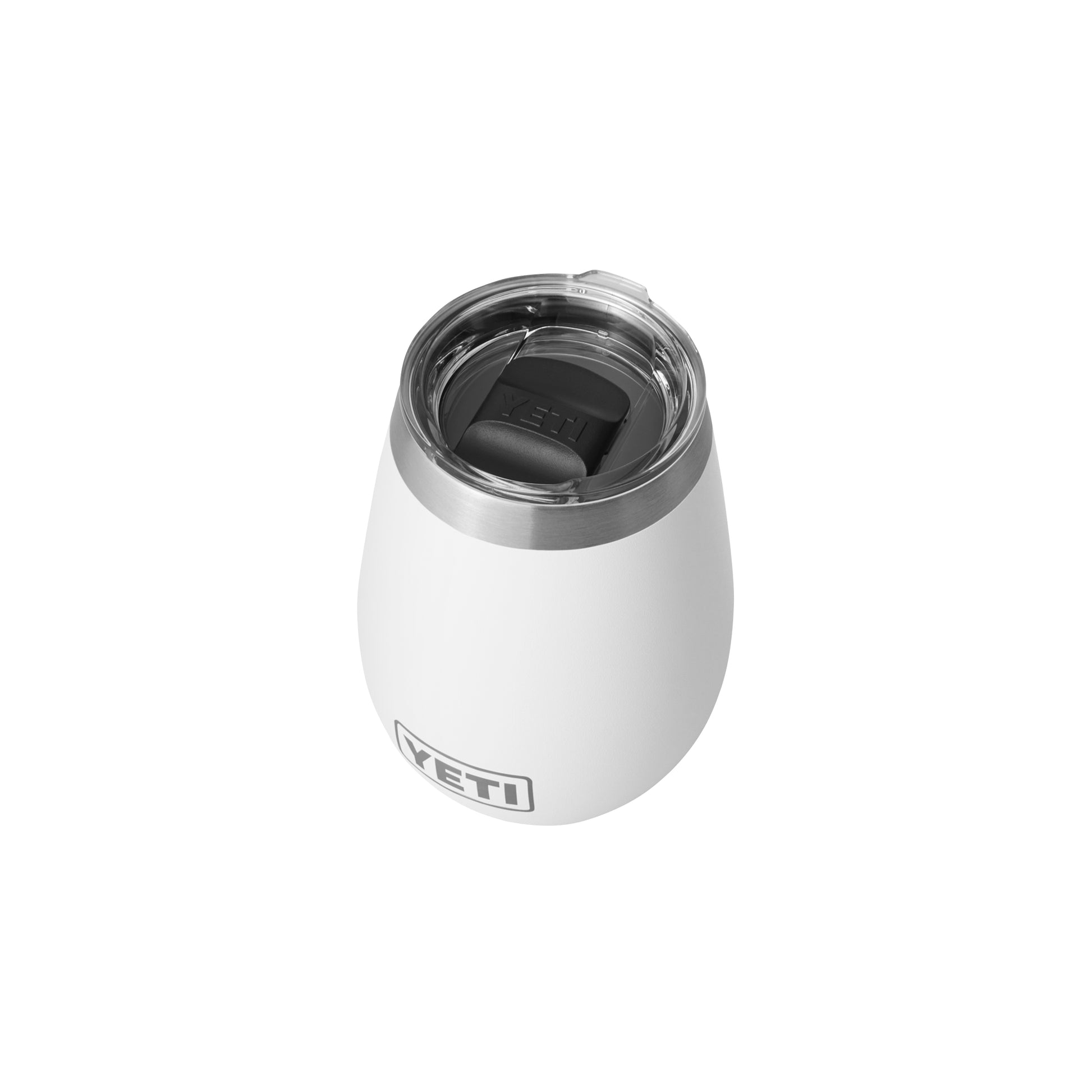 White Rambler® 10 oz Wine Tumbler with MagSlider™ Lid plain