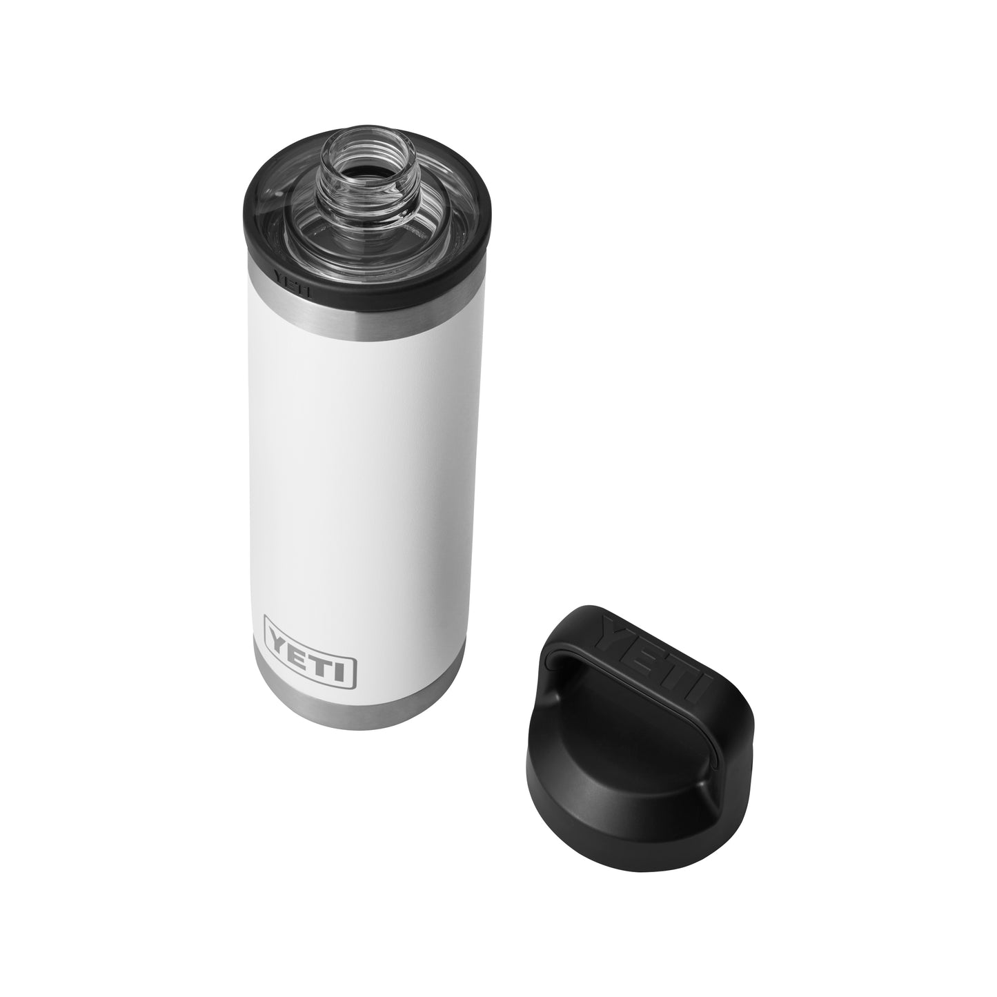 White Rambler® 18 oz Water Bottle with Chug Cap plain