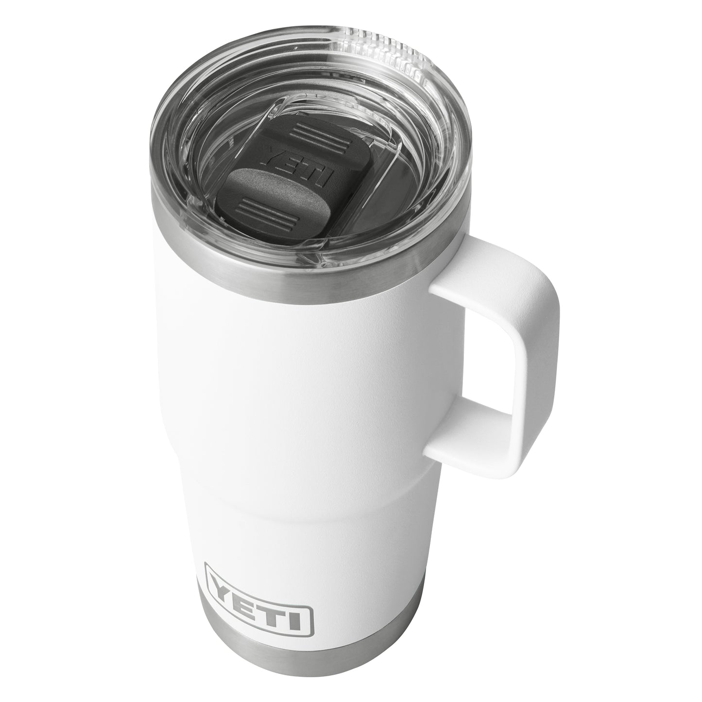 White Rambler® 20 oz Travel Mug plain