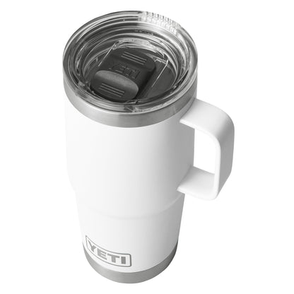 White Rambler® 20 oz Travel Mug plain