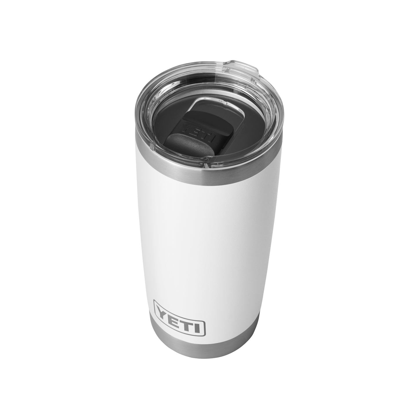 White Rambler® 20 oz Tumbler MagSlider™ Lid plain
