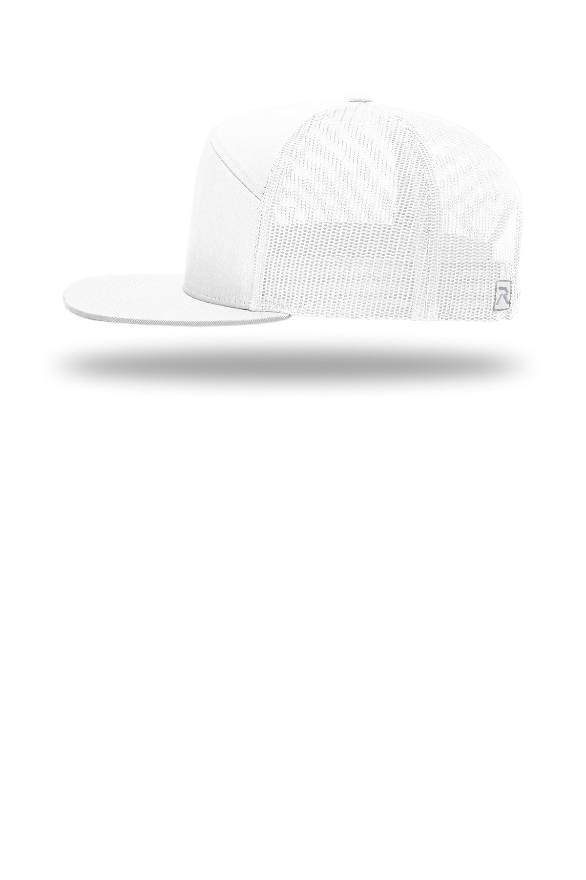 White Richardson 7-Panel Trucker 168