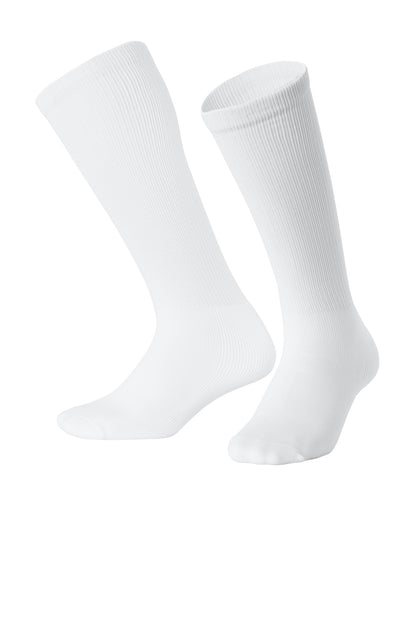 White Sport-Tek All Sport OTC Socks STA05