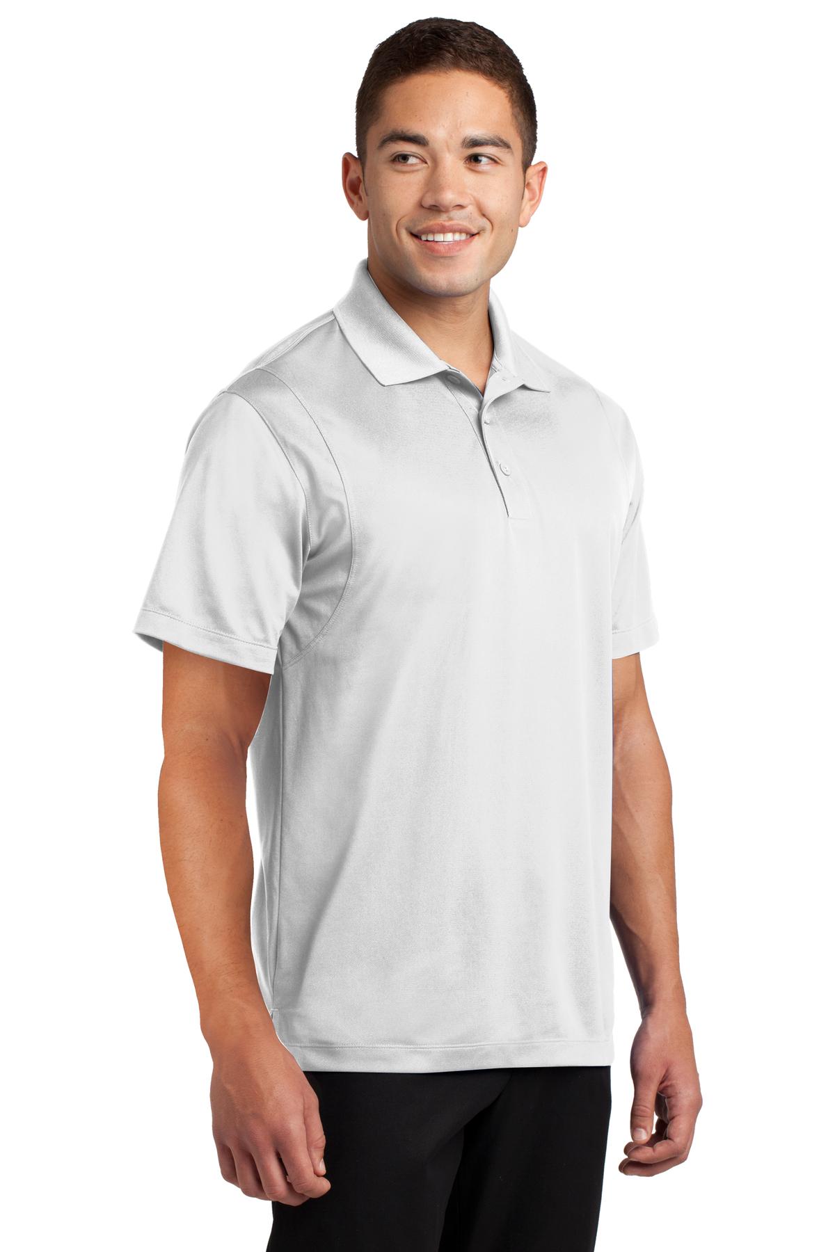 White Sport-Tek Micropique Sport-Wick Polo. ST650