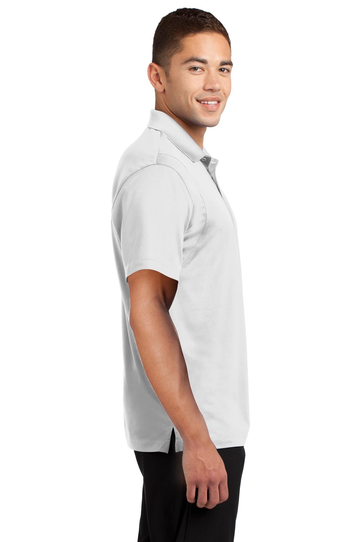 White Sport-Tek Micropique Sport-Wick Polo. ST650