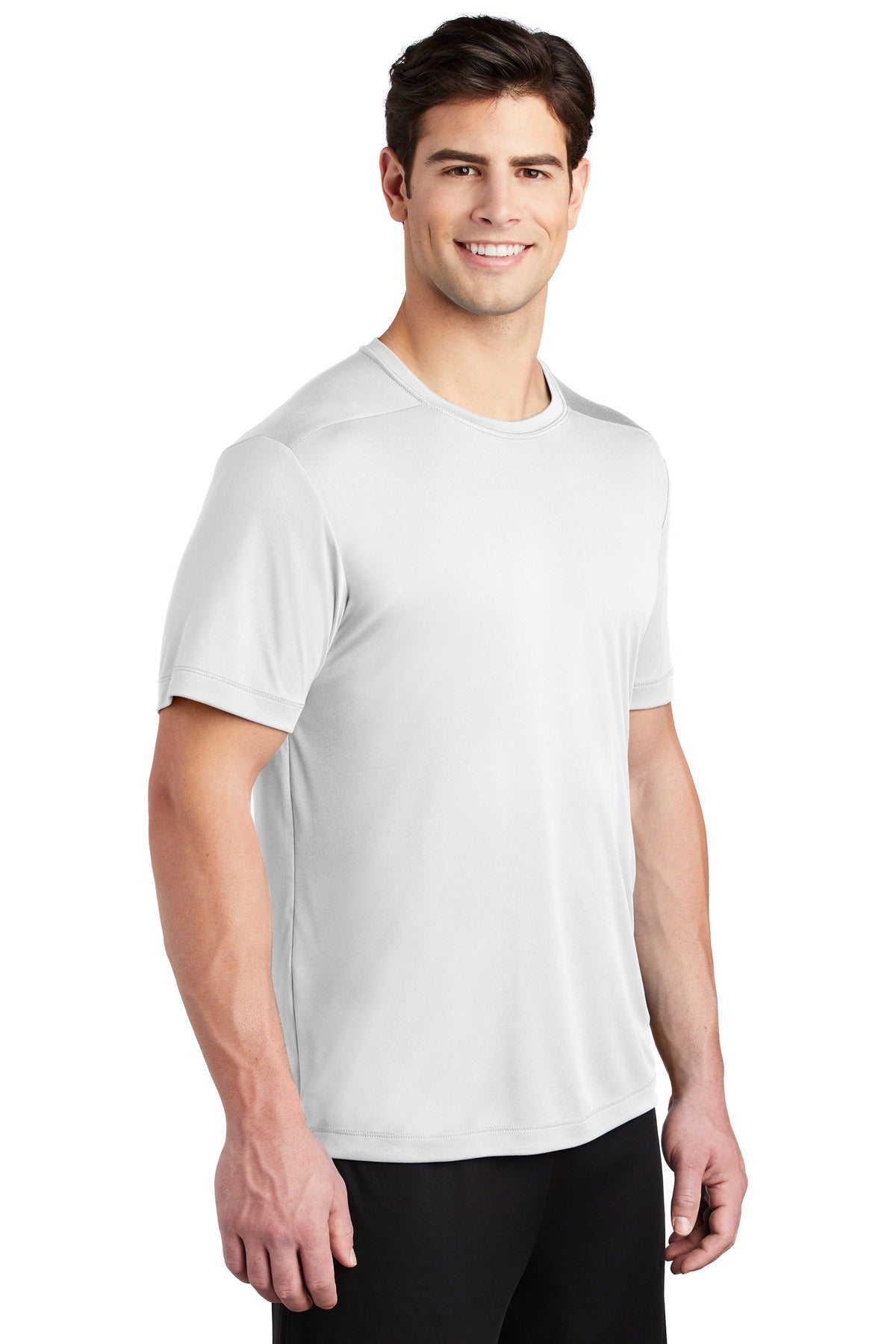 White Sport-Tek Posi-UV Pro Tee. ST420