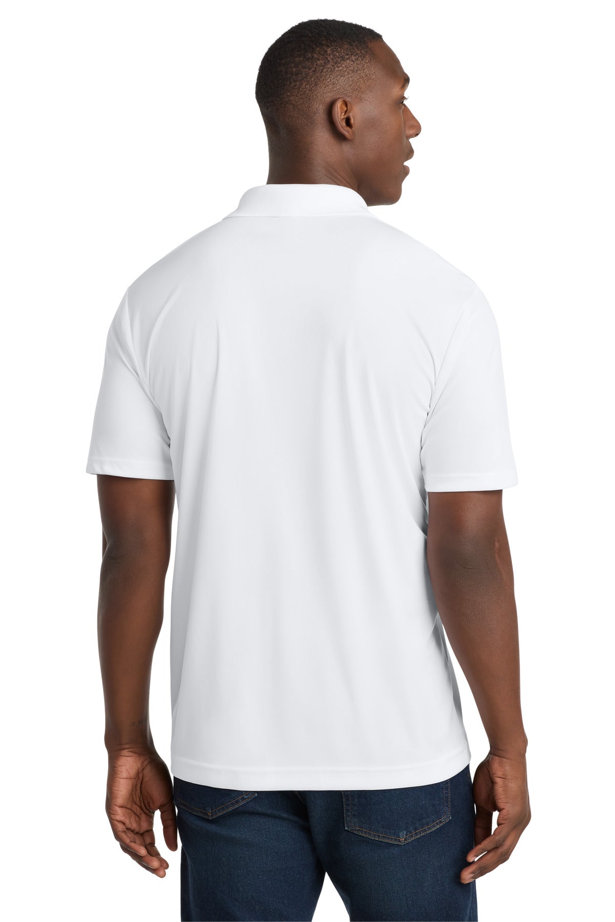 White Sport-Tek PosiCharge Competitor Polo. ST550