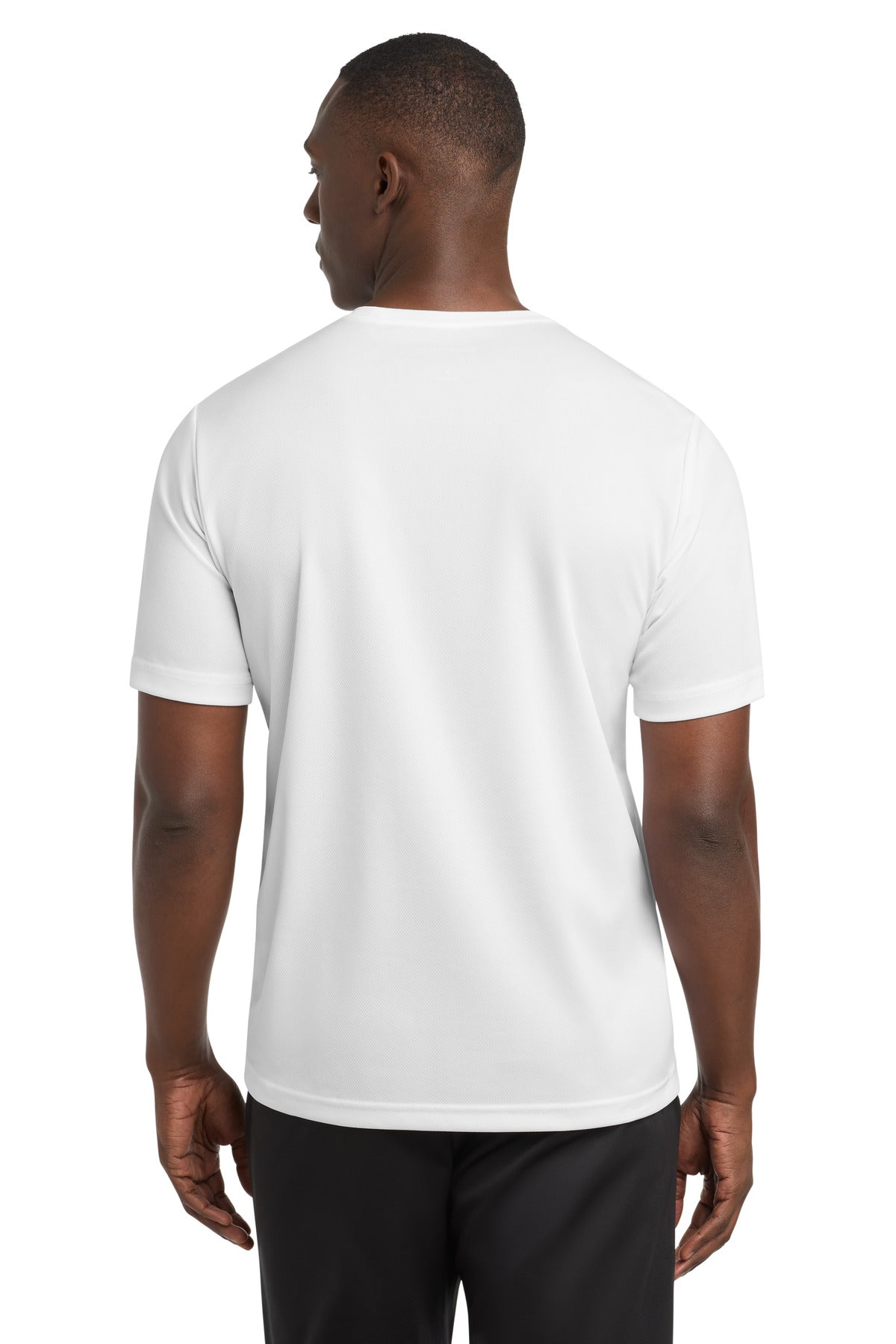 White Sport-Tek PosiCharge RacerMesh Tee. ST340