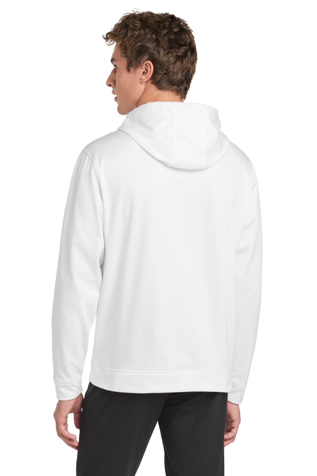 White Sport-Tek Sport-Wick Fleece Hooded Pullover. F244