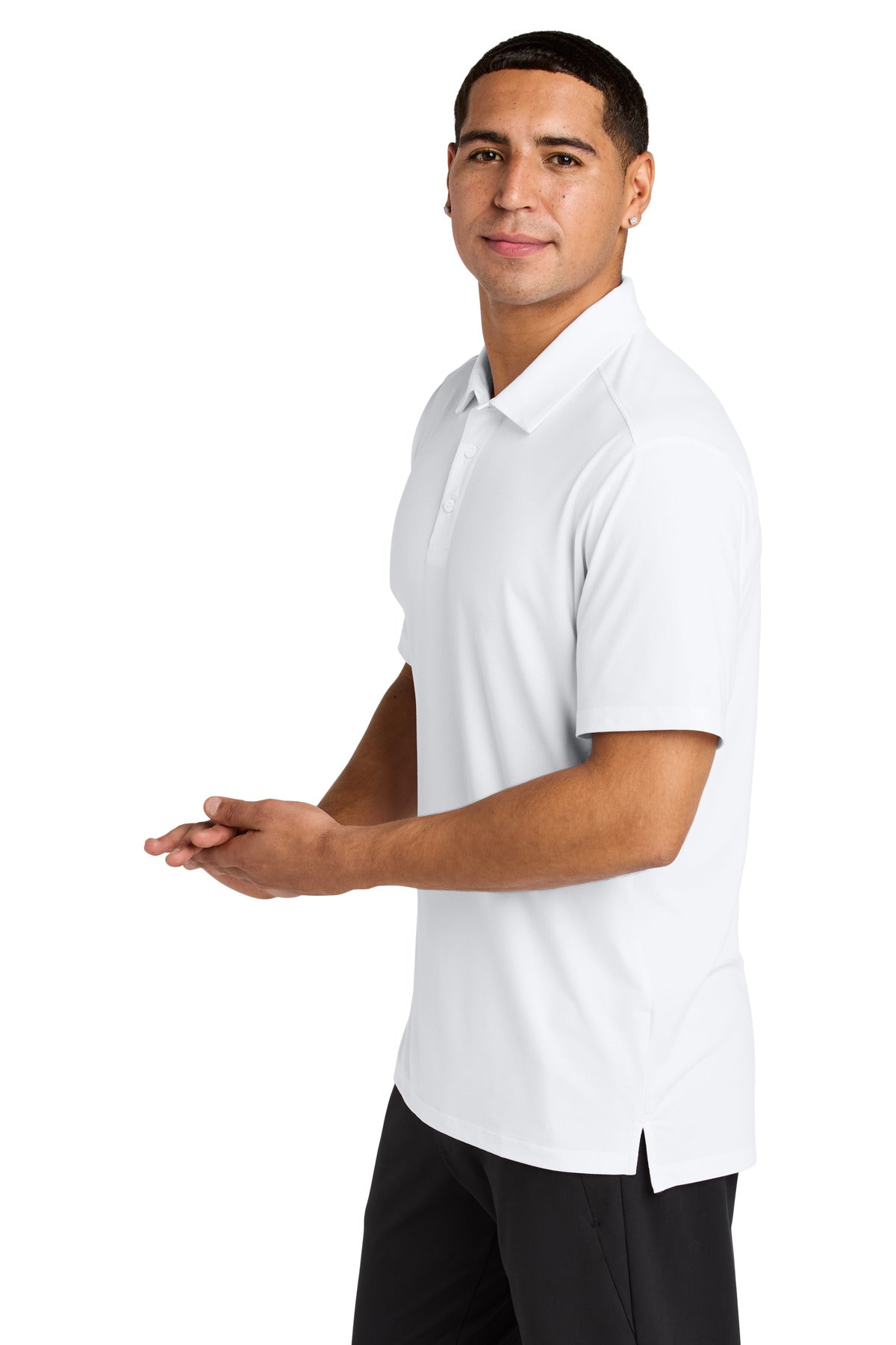 White Sport-Tek Versa Polo ST490