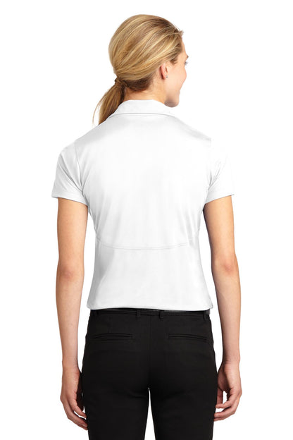 White Sport-Tek Women's Micropique Sport-Wick Polo. LST650