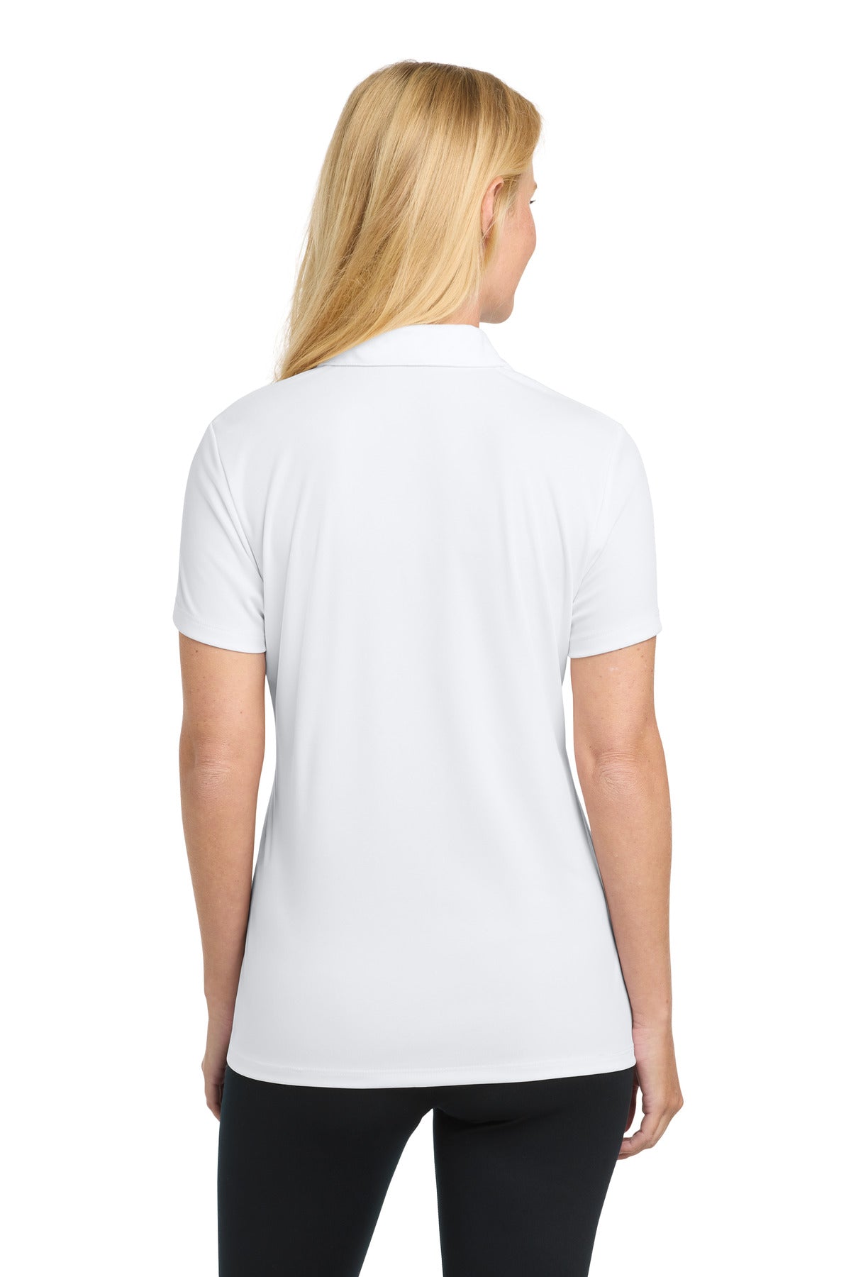 White Sport-Tek Women's PosiCharge Competitor Polo. LST550