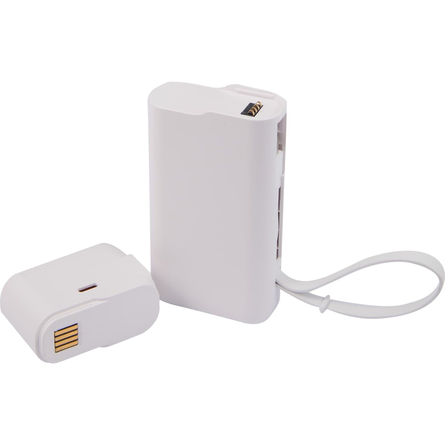 White UL Listed 10,000 mAh 20W PD Power Bank with AC Plu plain