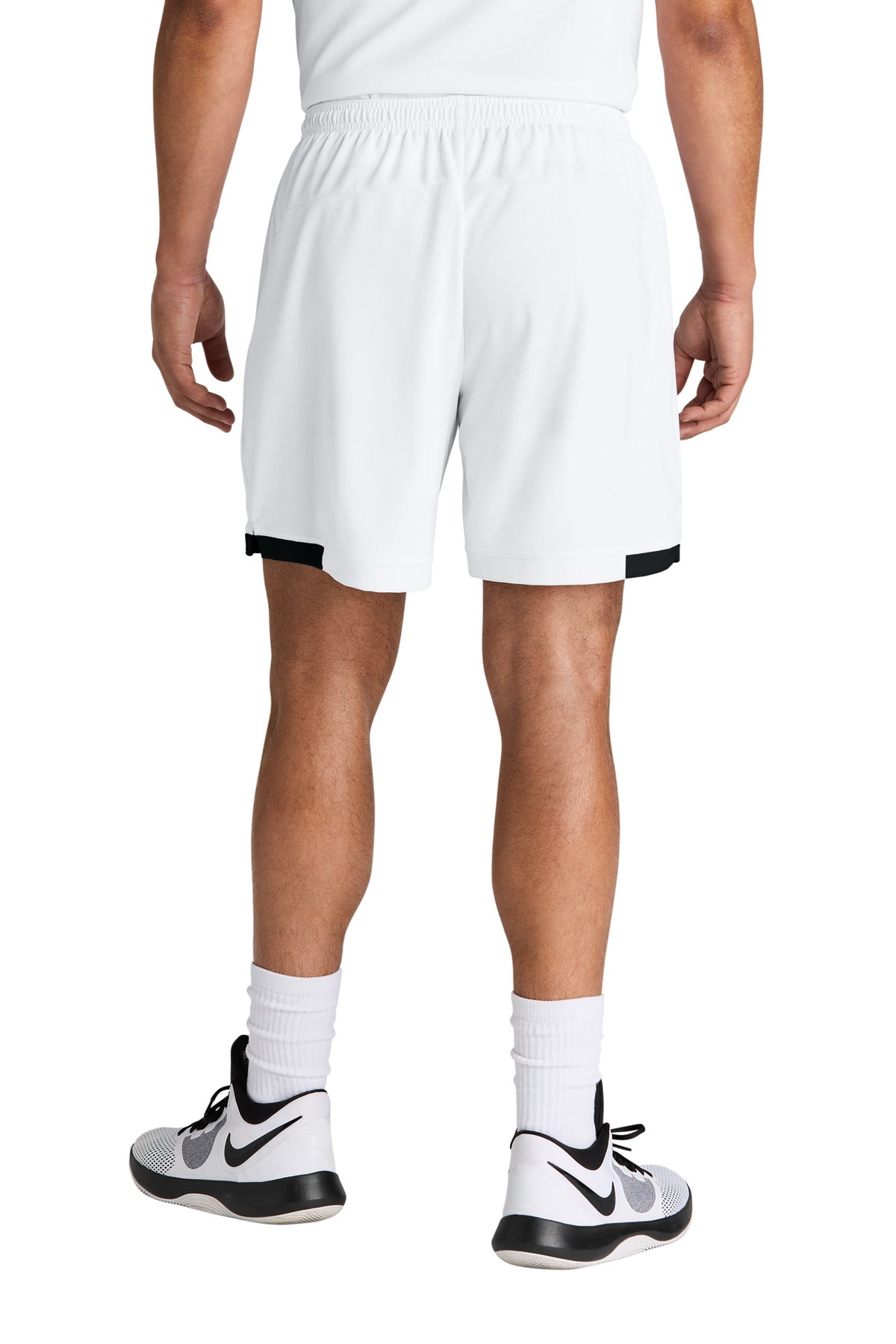 White/Blk Sport-Tek Club 7" Short ST442