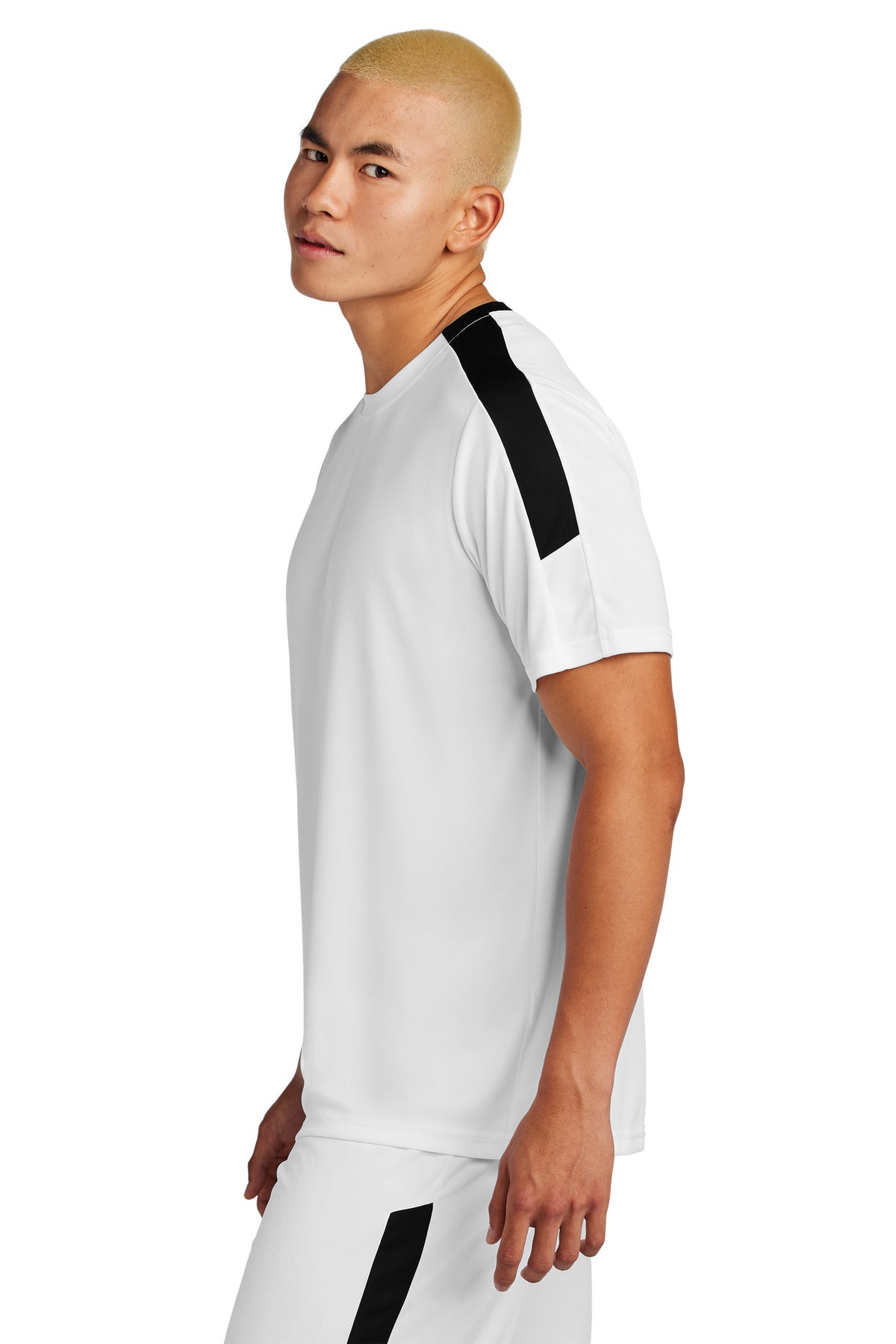 White/Blk Sport-Tek Competitor United Crew ST100
