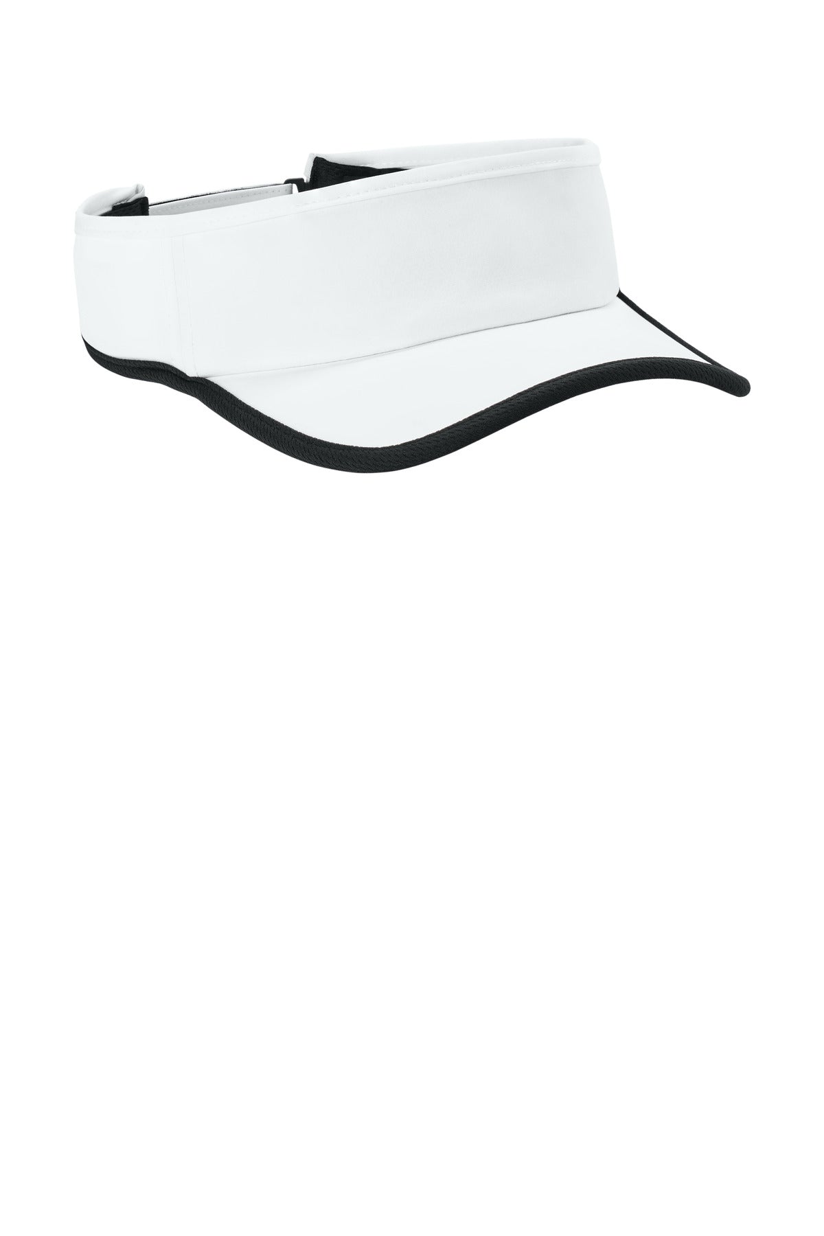 White/Blk Sport-Tek Repeat Visor STC57