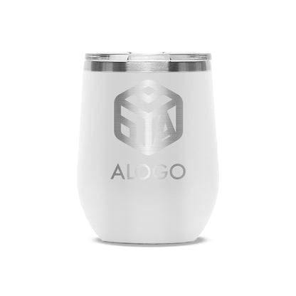 Wholesale Customized 12 oz Stainless Steel Wine Tumbler - Etchified-Etchified-WH_LTM864