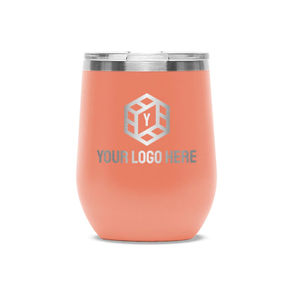 Wholesale Customized 12 oz Stainless Steel Wine Tumbler - Etchified-Etchified-WH_LTM867