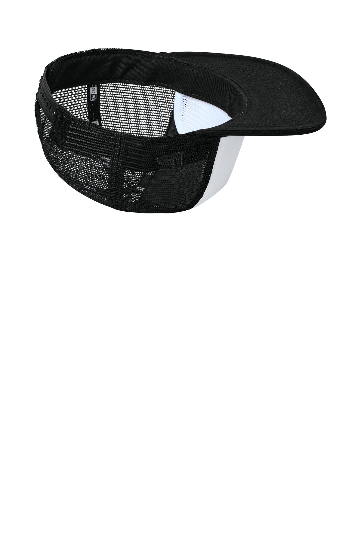 Wht/Bk/Bk New Era Foam Rope Trucker Cap NE410