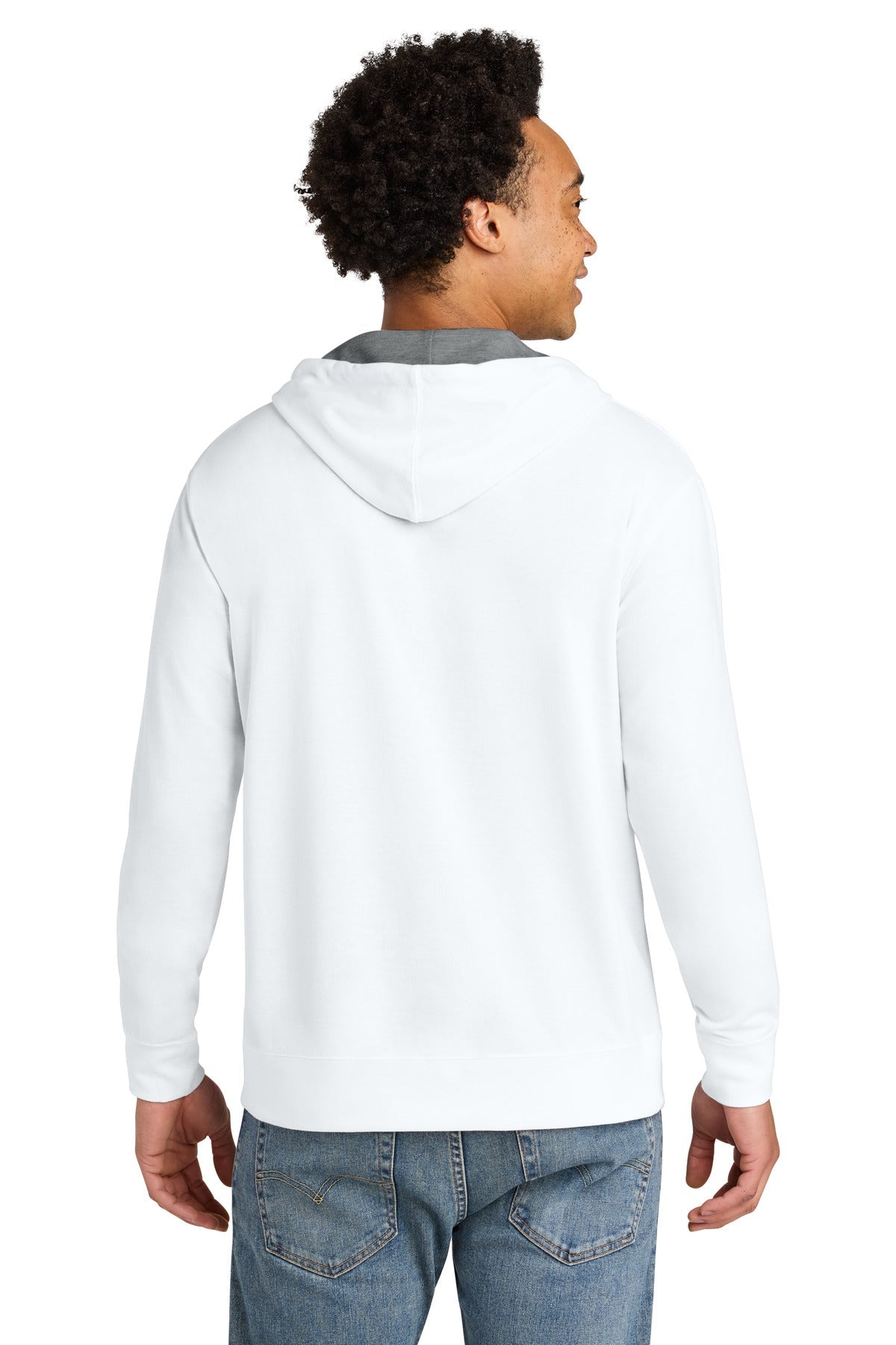 Wht/HtGray Next Level Apparel Laguna Hoodie NL9301