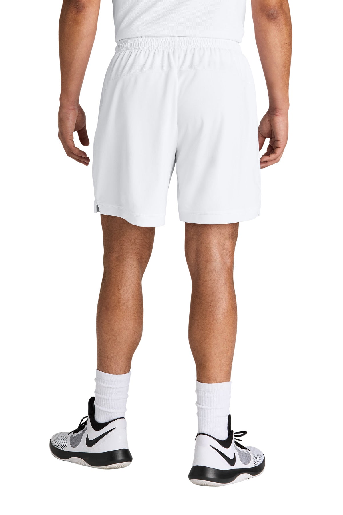Wht/Wht Sport-Tek Club 7" Short ST442
