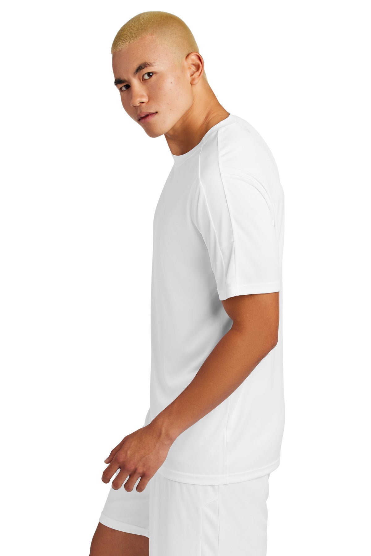 Wht/Wht Sport-Tek Competitor United Crew ST100