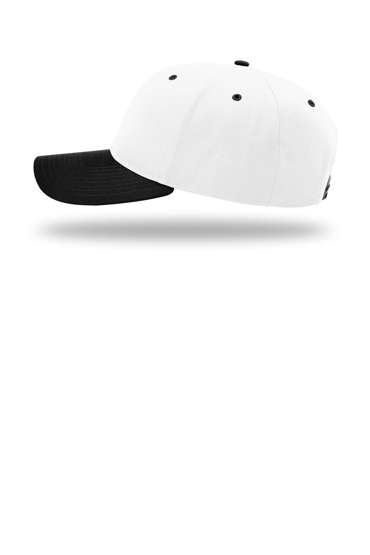 Wht/Wht/Bk Richardson Pro Twill Snapback 212