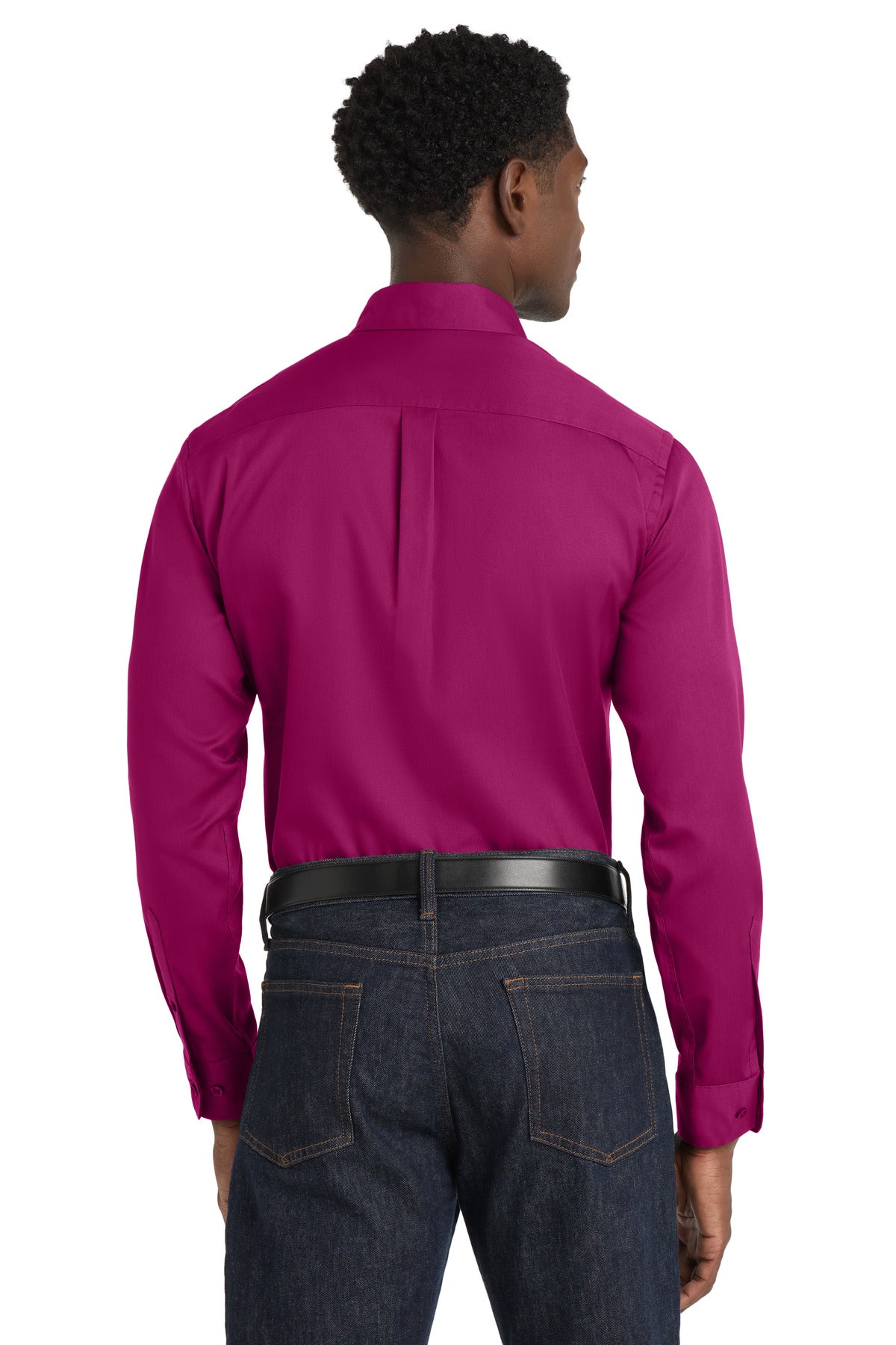 WildBerry Port Authority Long Sleeve SuperPro React Twill Shirt. W808