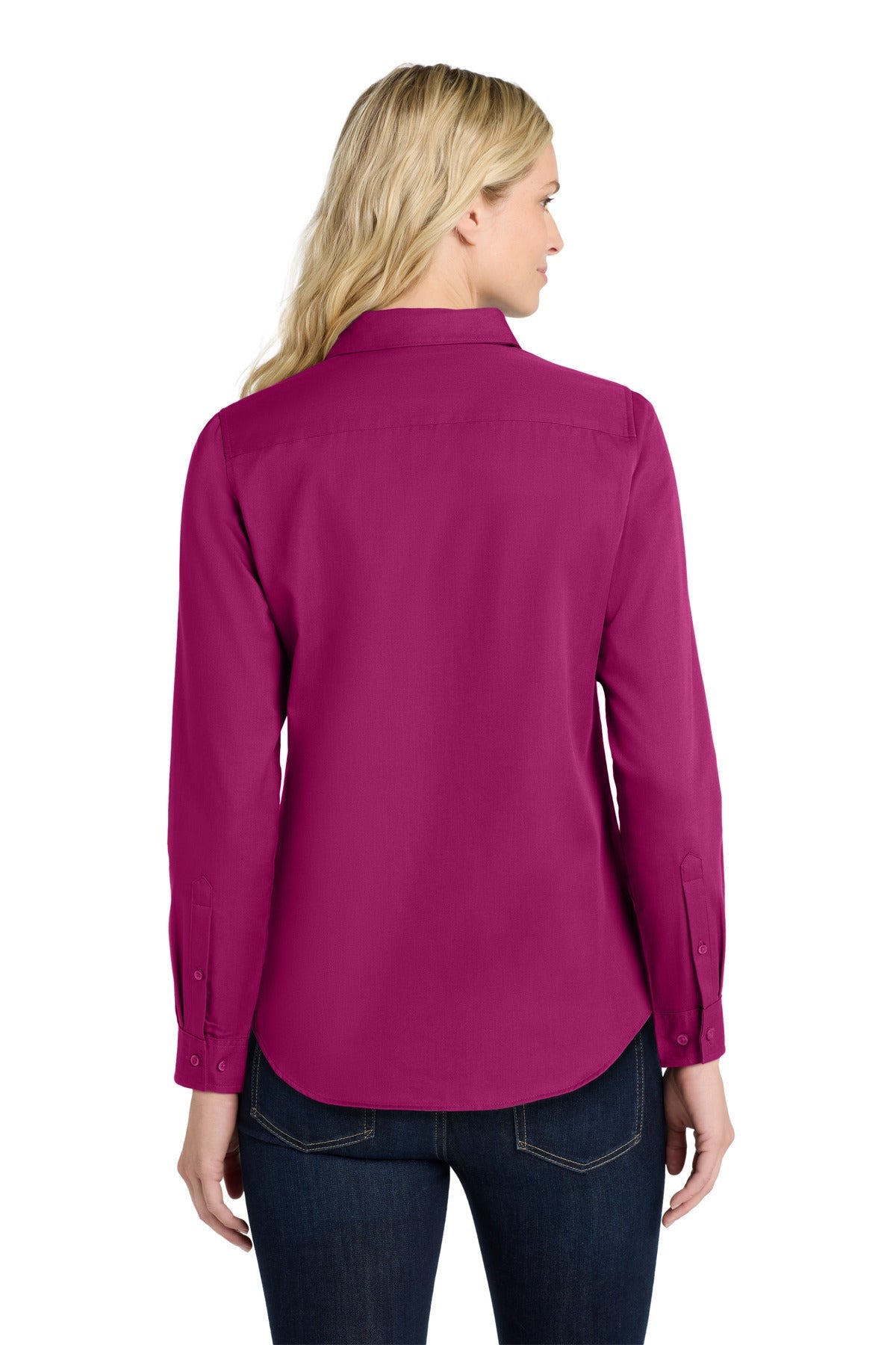 WildBerry Port Authority Women's Long Sleeve SuperPro React Twill Shirt. LW808