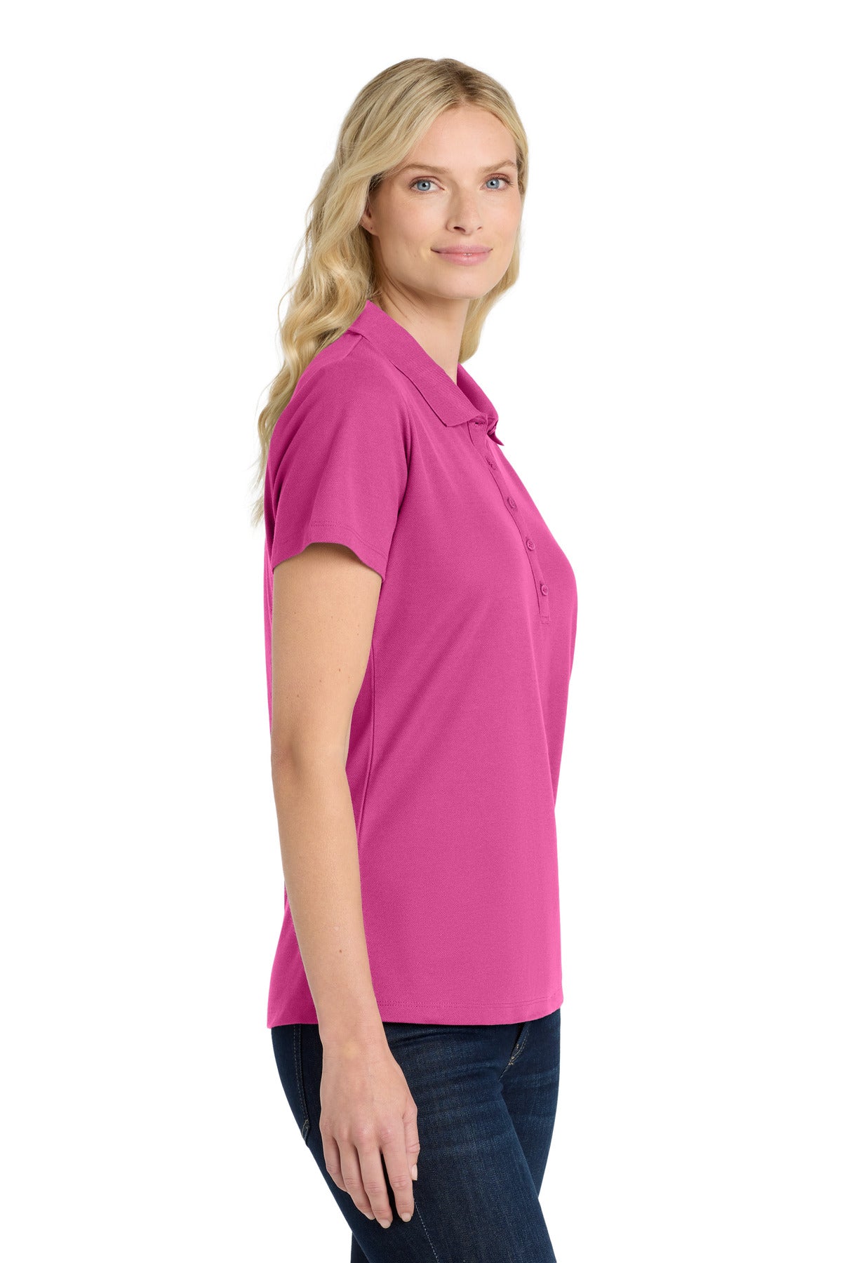 WildBerry Port Authority Women's SuperPro React Polo. LK810