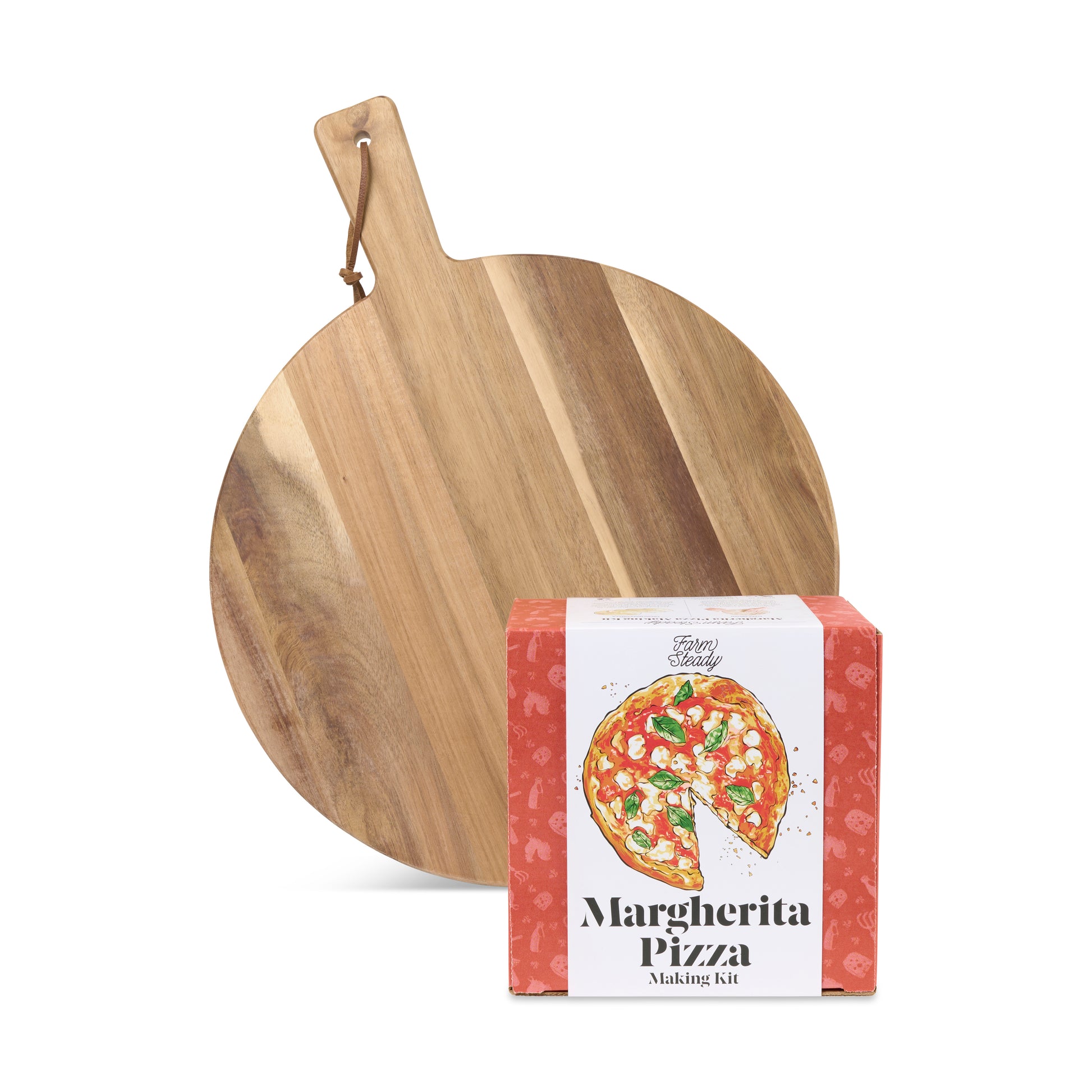 Wood FarmSteady Margherita Pizza DIY & Board Gift Set plain