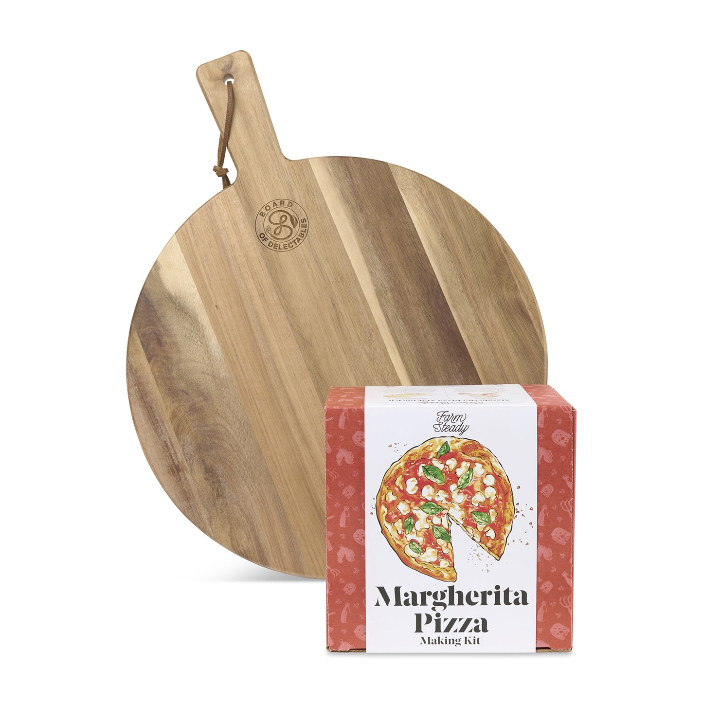 Wood FarmSteady Margherita Pizza DIY & Board Gift Set