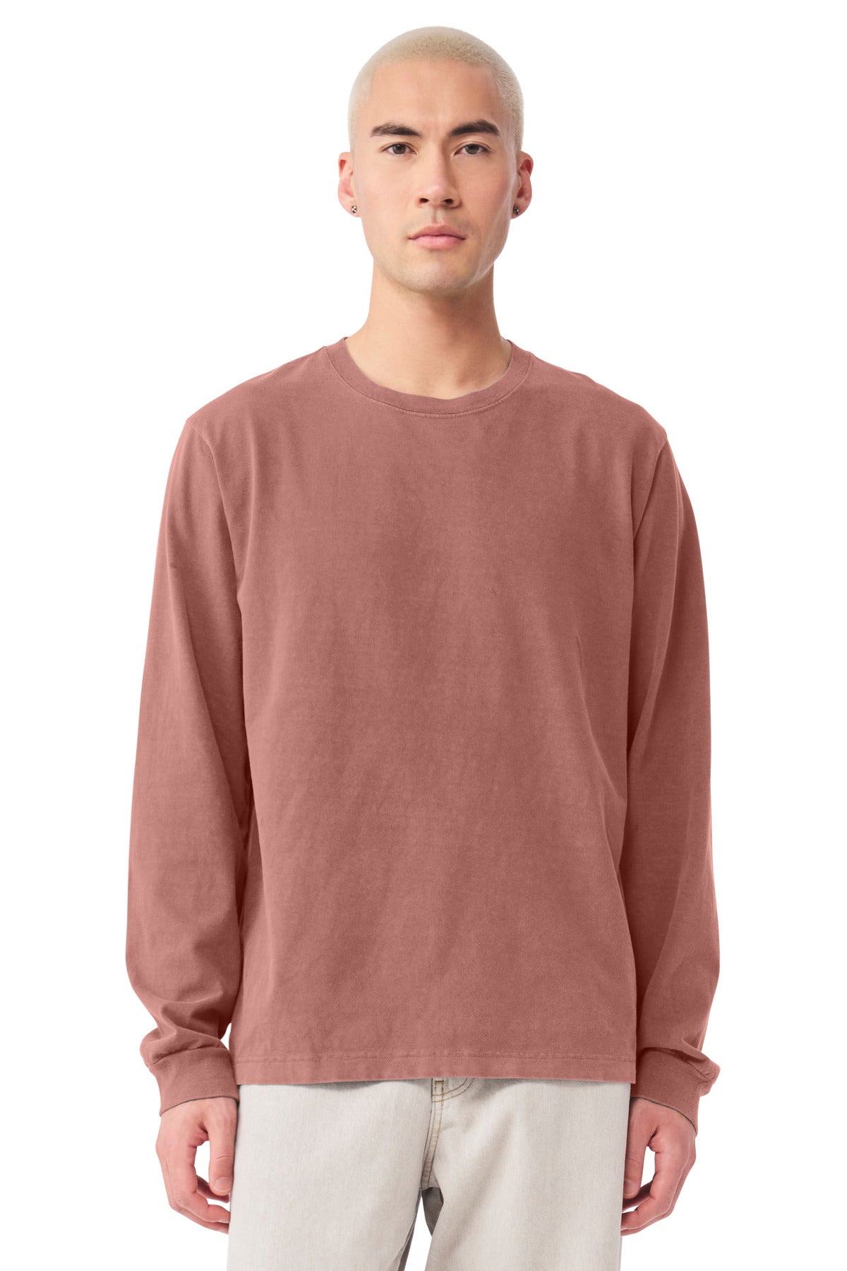 WshdChsnt BELLA+CANVAS Unisex Heavyweight Garment-Dyed Long Sleeve Tee BC4851GD